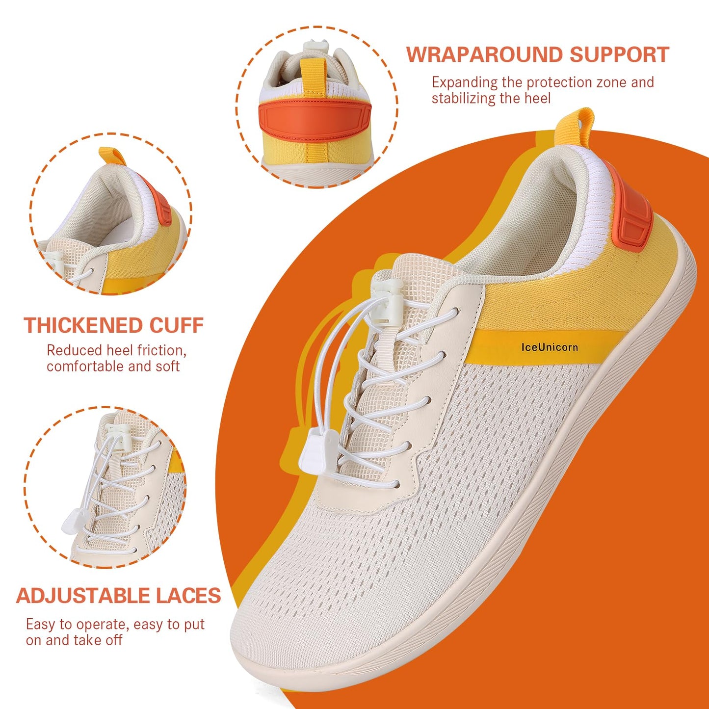 IceUnicorn Barefoot Shoes for Women