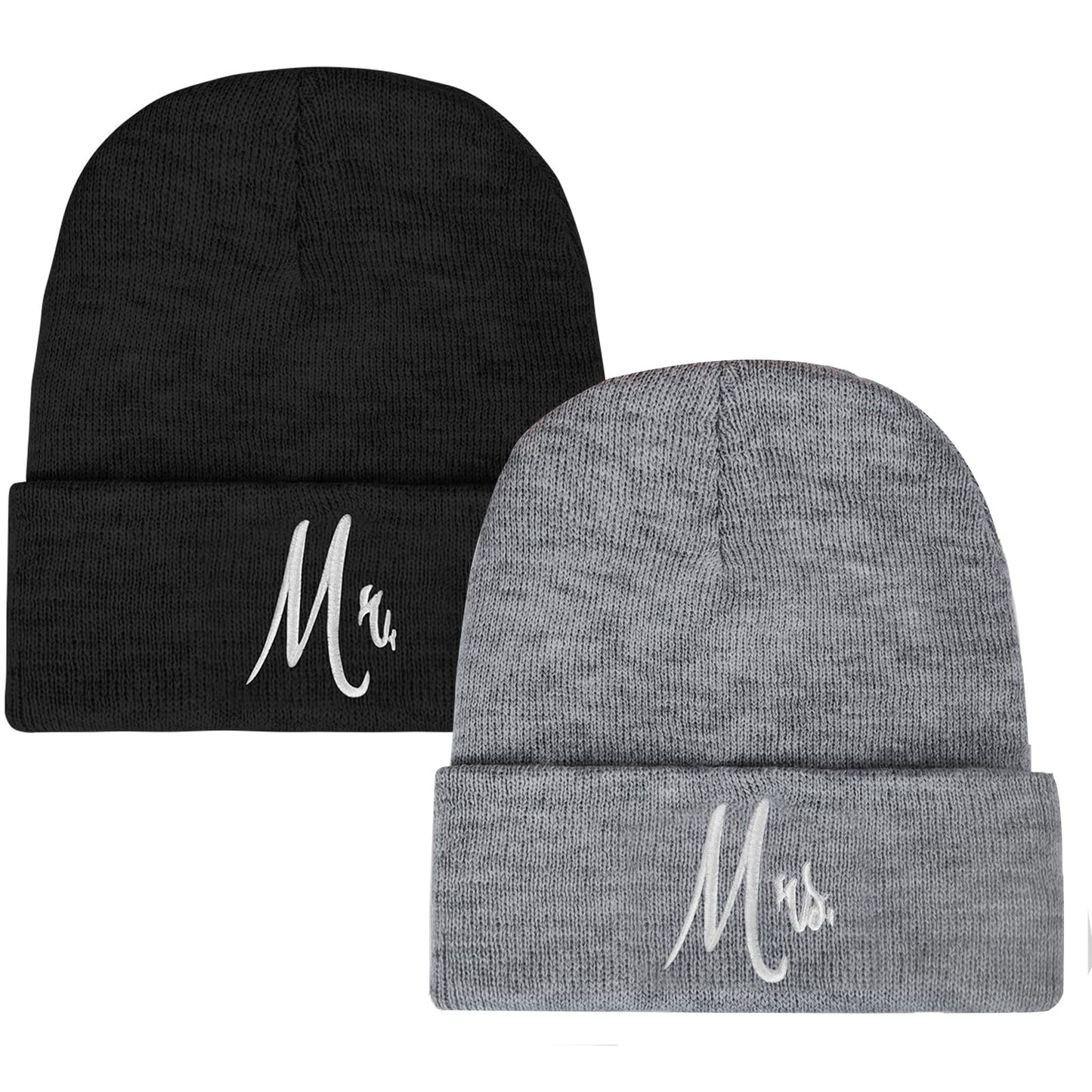 ZOORON 1&2 Pack Beanie for Men Women Slouchy Beanie Hats Winter Knit Caps Soft Ski Hat Unisex