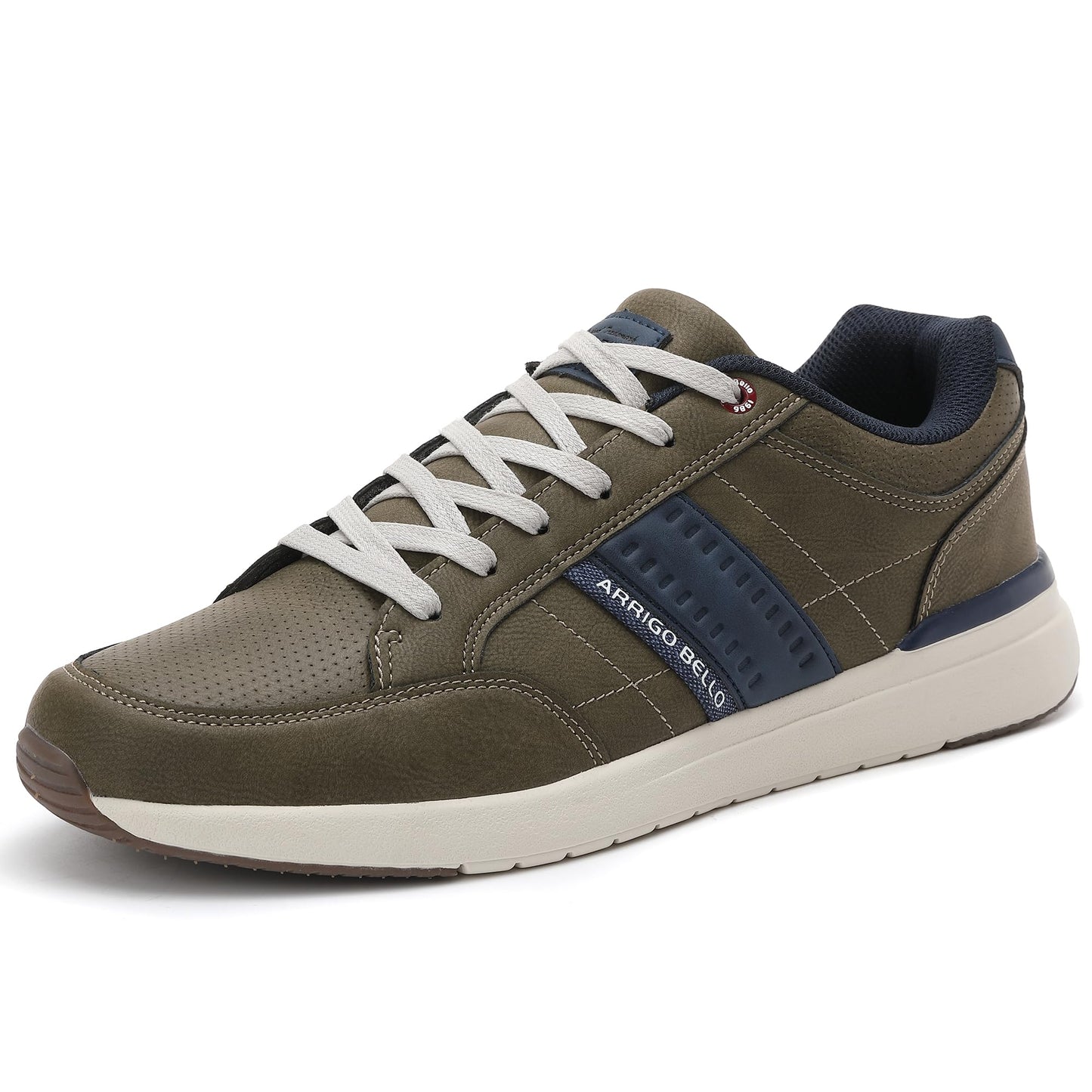 Men’s Casual Fashion Sneakers – Lightweight Non-Slip Faux Leather Shoes