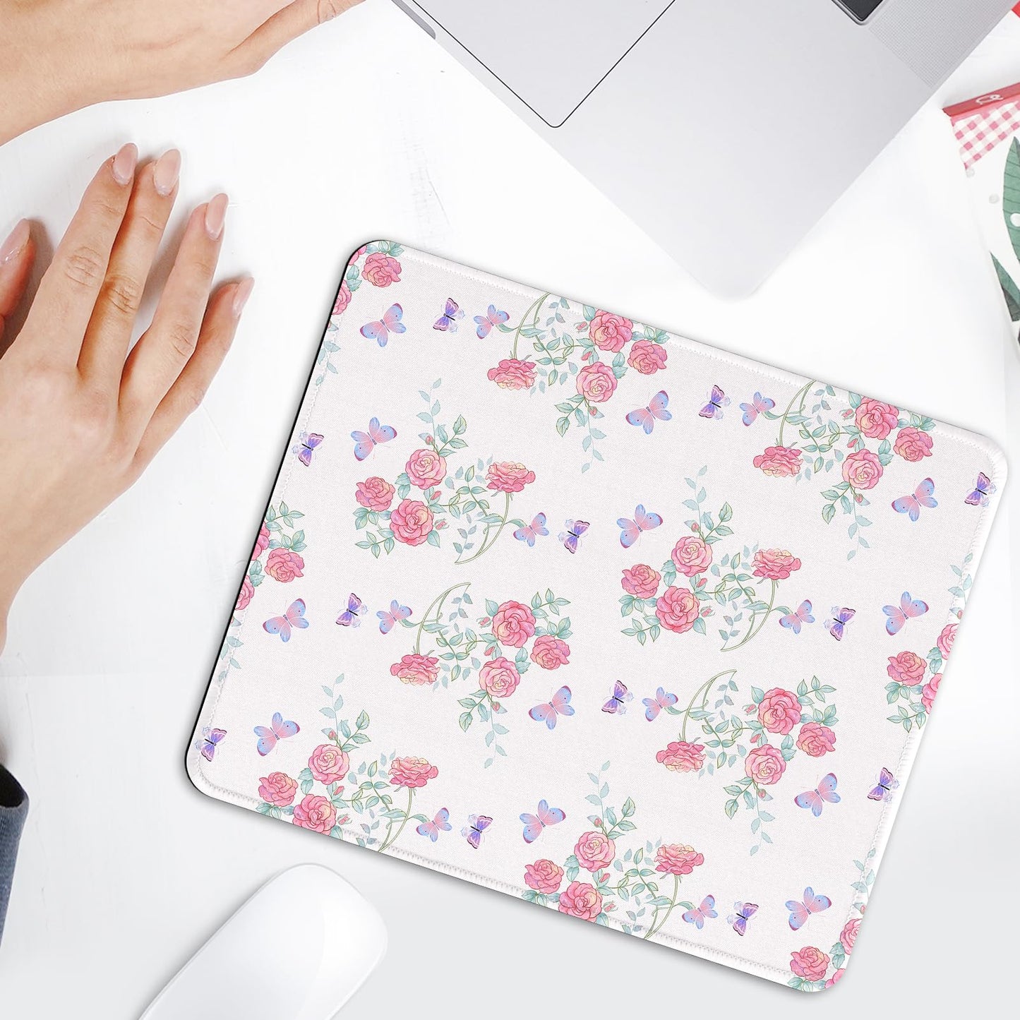 Ksriylm Mauspad,Quadratisches Niedliches Schwarzer Panther Mouse Pad,für Büro und Zuhause,Mousepad mit Motiv,wasserdichtes Mousepad,rutschfeste Gummiunterseite,Computer-Mauspads für kabellose Maus