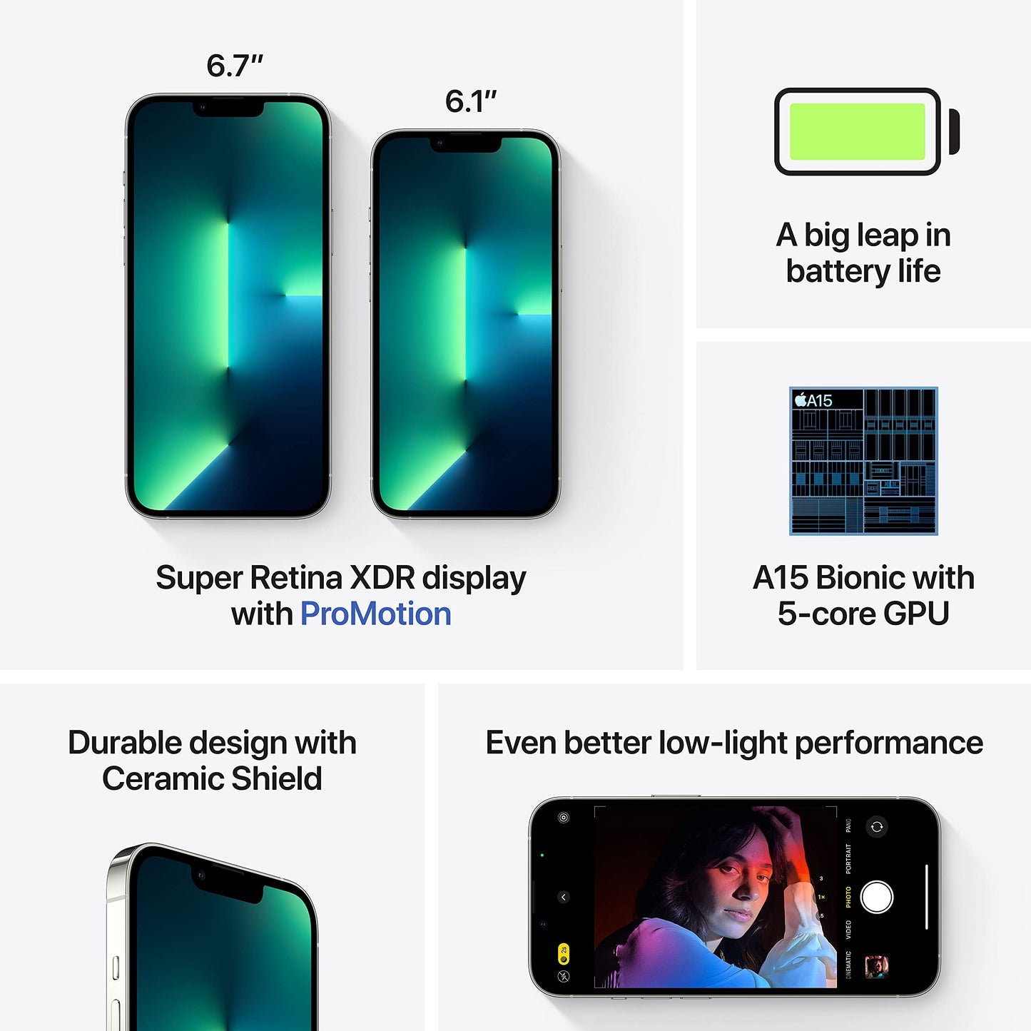 Apple iPhone 13 Pro Max - 6.7" Super Retina XDR - A15 Bionic