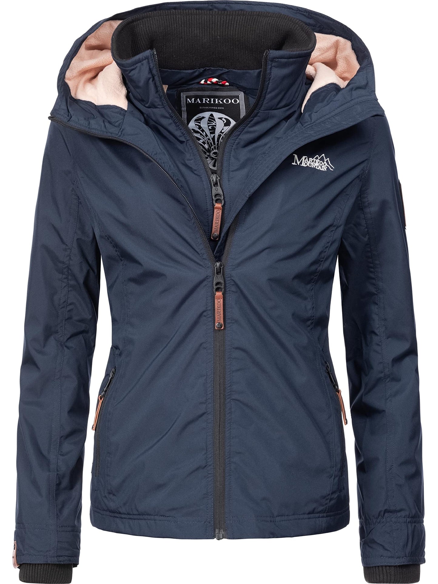 MARIKOO Women’s Fleece-Lined Windbreaker – Lightweight Outdoor Jacket