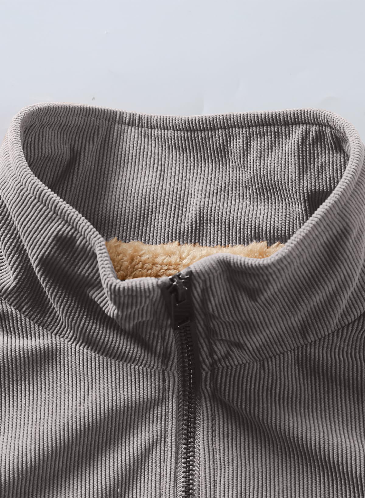 Men’s Corduroy Jacket – Fleece-Lined Winter Coat