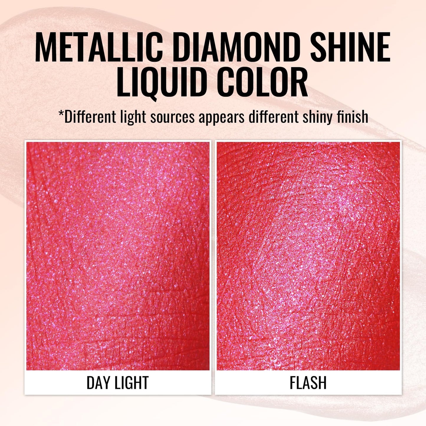 Oulac Metallic Glitter 2-in-1 Lipstick Eyeshadow Long-Lasting Waterproof High-Pigment