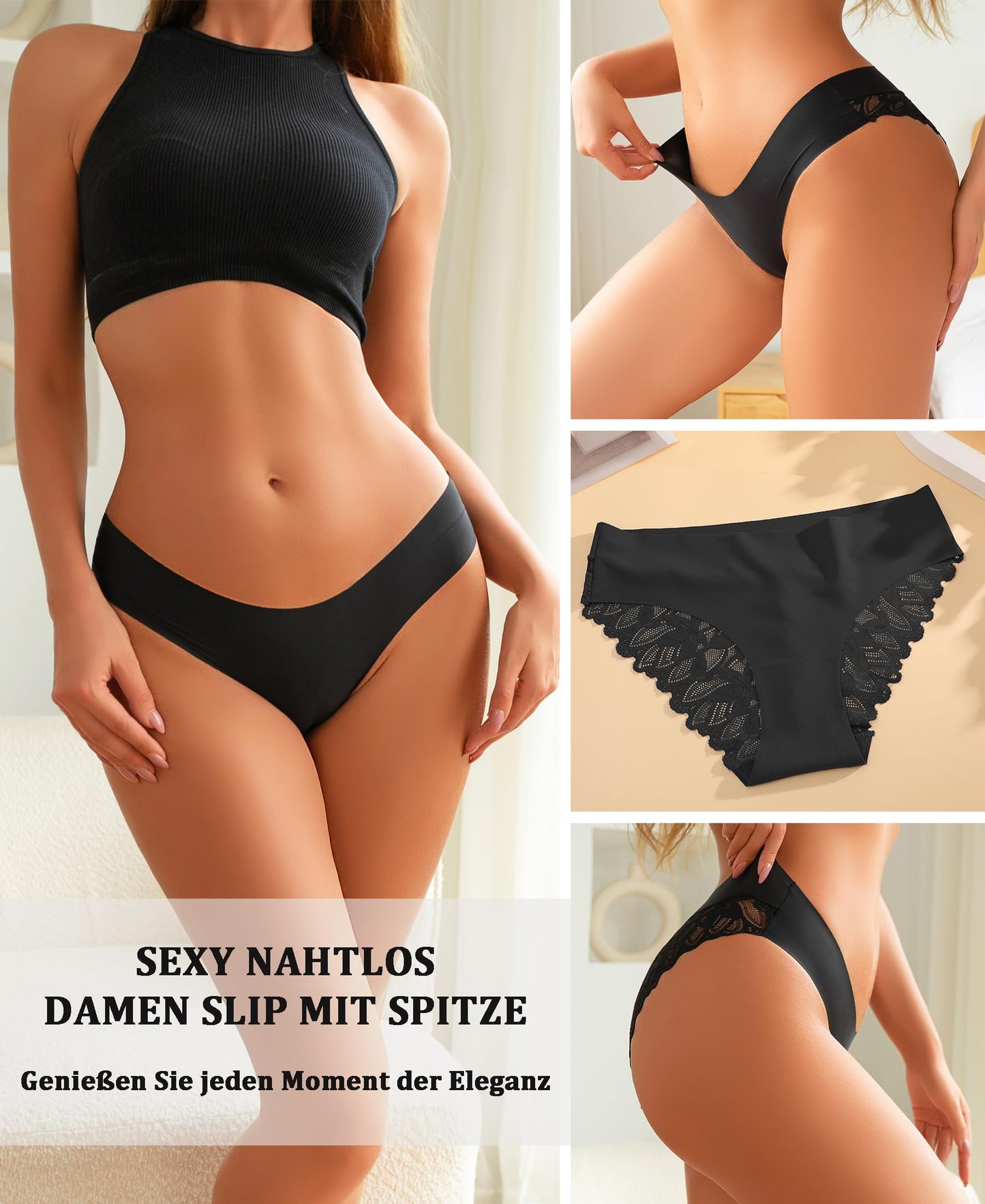 Women’s Lace Seamless Underwear Pack of 6