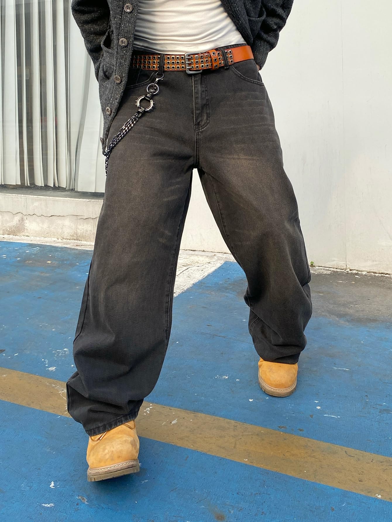 Zewool Men’s Baggy Hip Hop Jeans