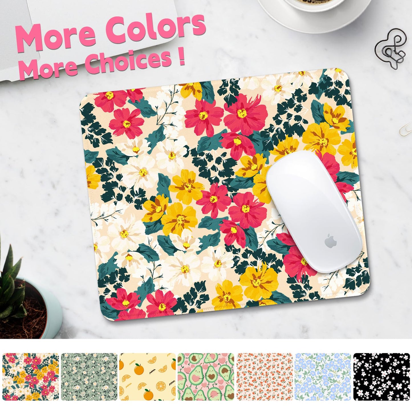Ksriylm Mauspad,Quadratisches Niedliches Schwarzer Panther Mouse Pad,für Büro und Zuhause,Mousepad mit Motiv,wasserdichtes Mousepad,rutschfeste Gummiunterseite,Computer-Mauspads für kabellose Maus