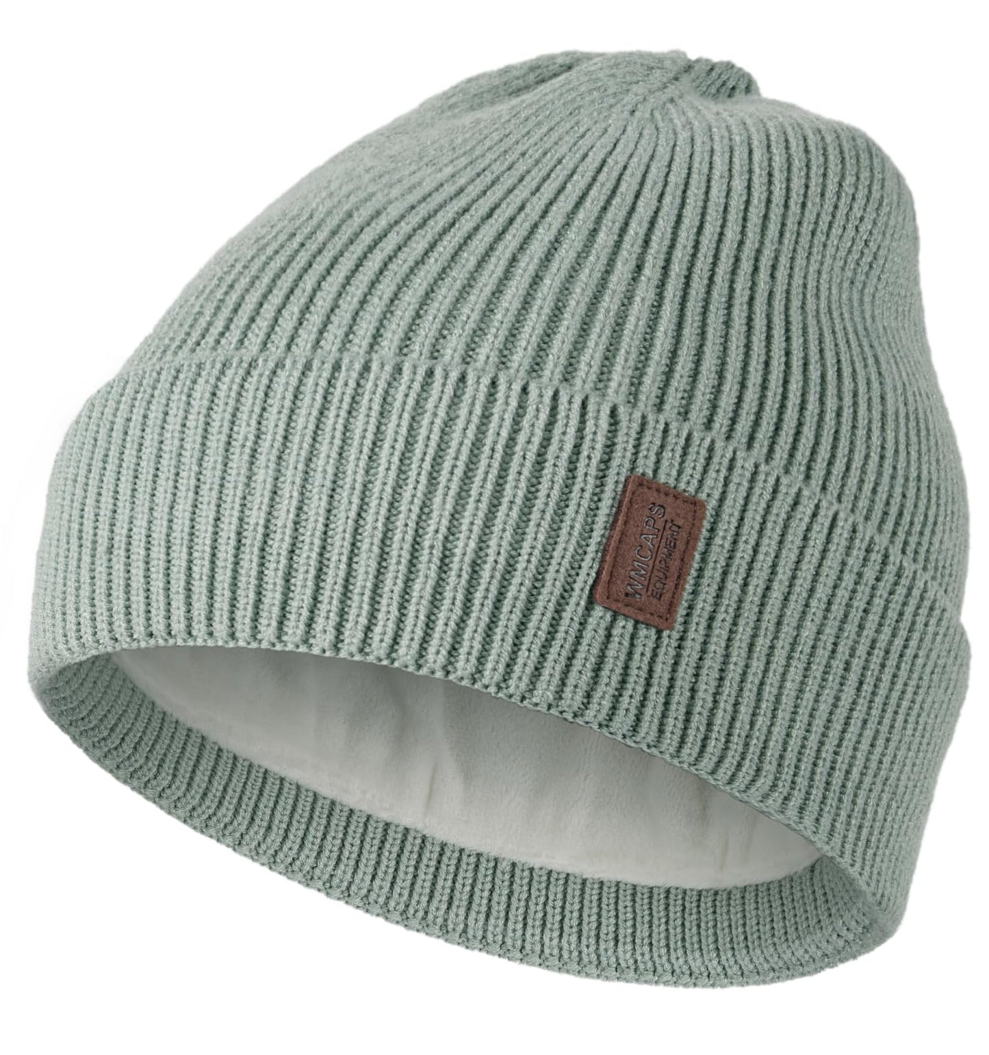 Wmcaps Beanie Mütze, Herren Winter Warme Unisex Wintermütze Strickmütze Dehnbare Weiche Wollmütze mit Bündchen und Dickem Warmem Futter Geschenk für Freundin männer Frauen