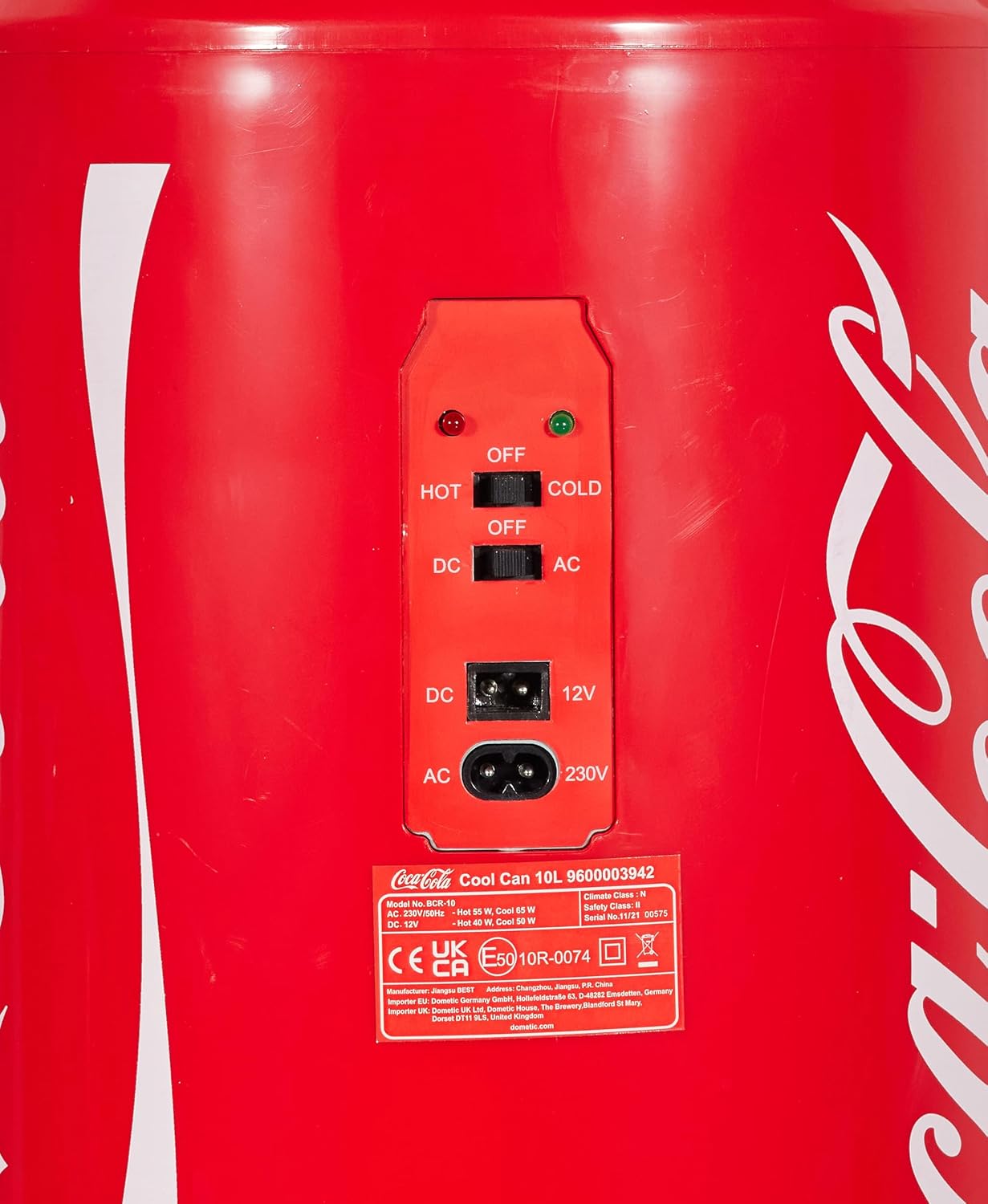 COCA-COLA COOL CAN 10 AC/DC MINI-KÜHLSCHRANK, 9,5 L, COCA-COLA-DESIGN, 12 V/230 V
