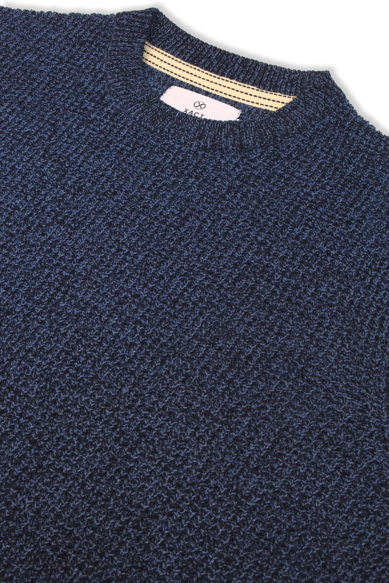 Xact Men’s Waffle Knit Crewneck Sweater – Classic Midweight Pullover