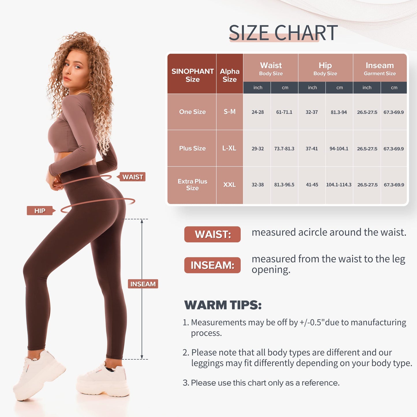 SINOPHANT 2-Pack High Waist Leggings for Women
