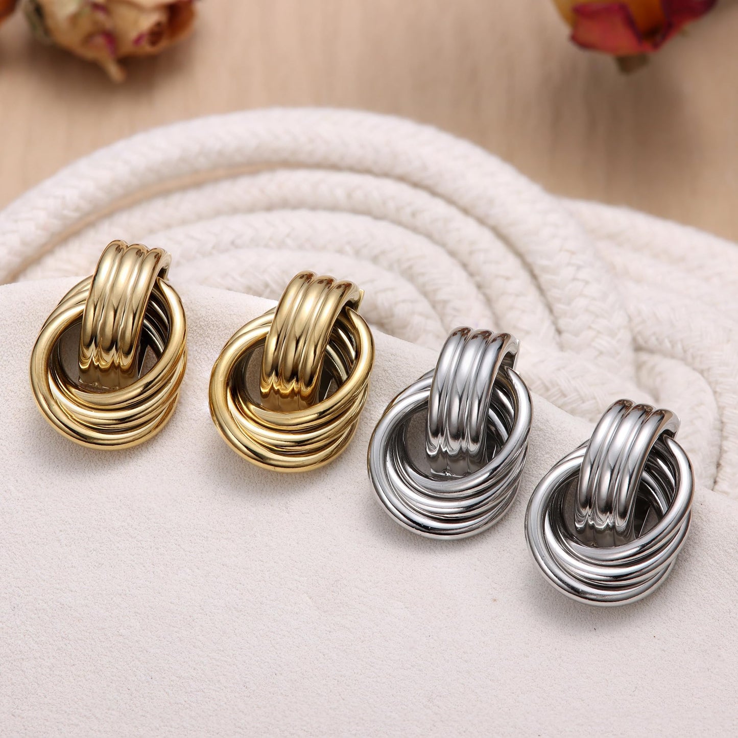 Dochais Knot Drop Earrings