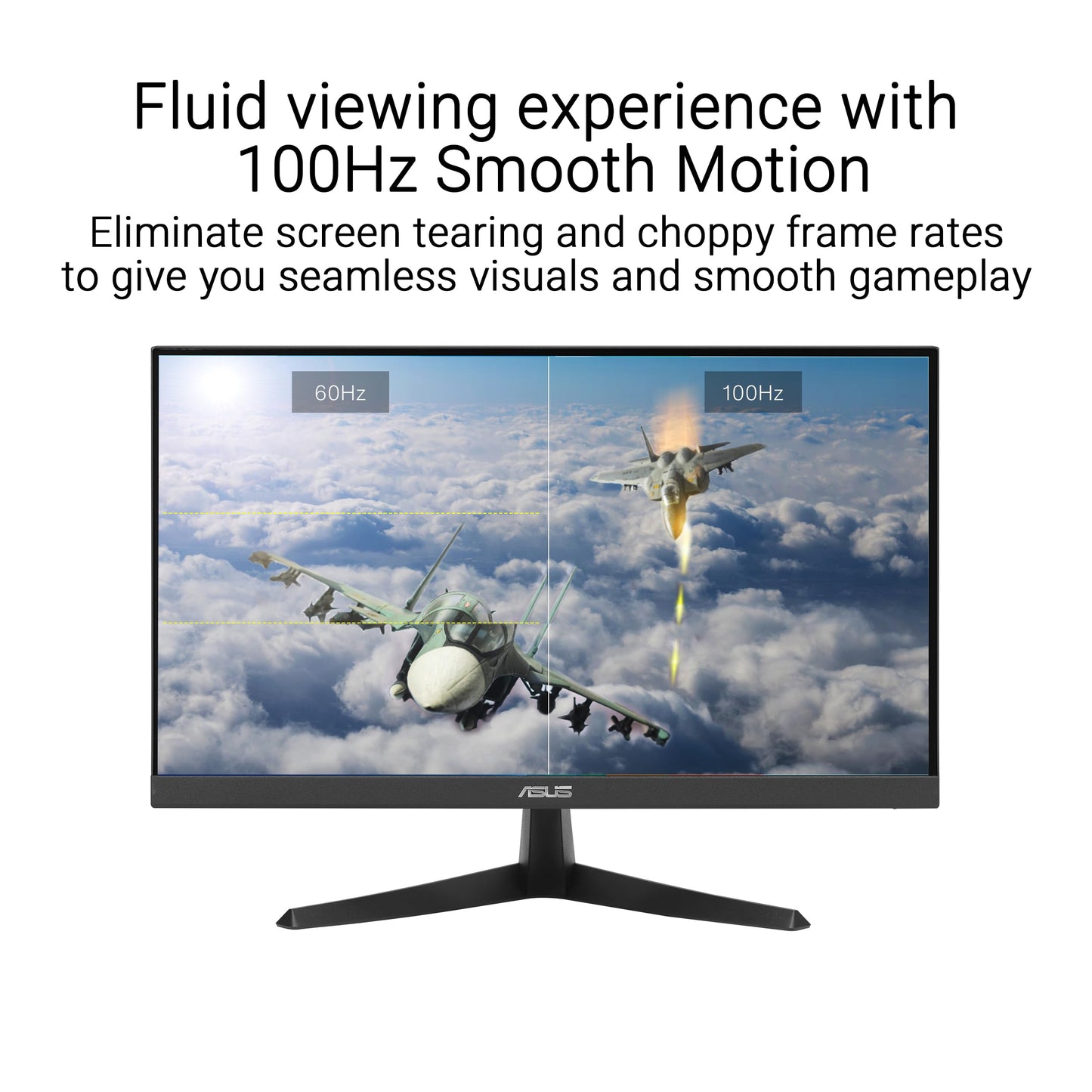 ASUS Eye Care VY249HF - 24 Zoll Full HD Monitor - 100 Hz, 1ms MPRT, AdaptiveSync - IPS Panel, Vesa 100x100, 16:9, 1920x1080, HDMI
