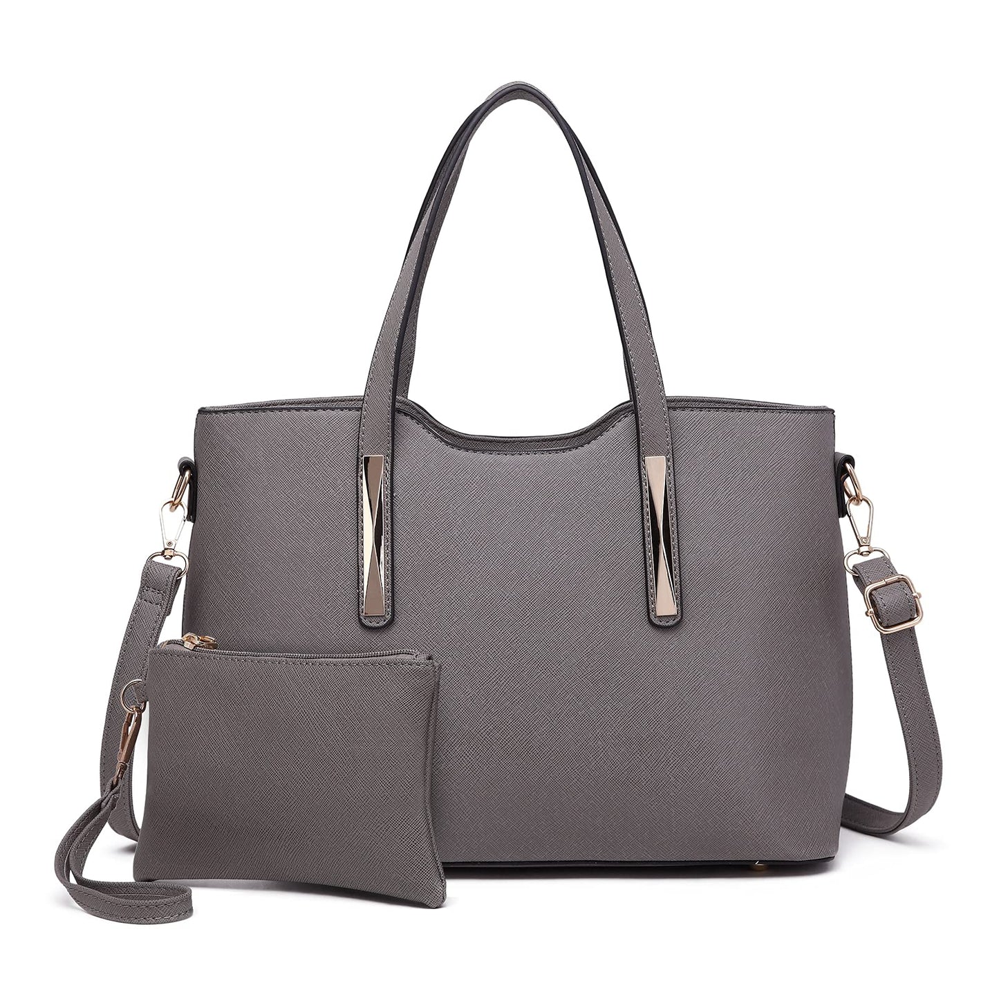 Miss Lulu Women’s Handbag – 2-Piece Medium Shoulder Bag Set