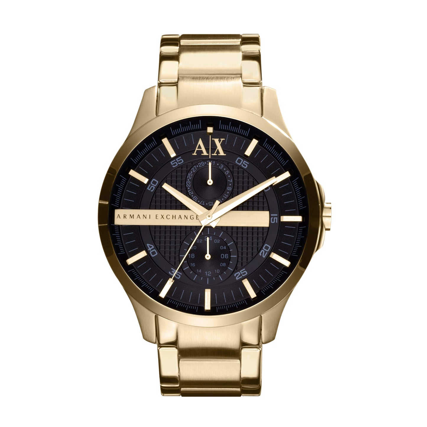 Armani Exchange Watch for Men, Chronograph Movement and 46mm Case Size with Stainless Steel, Leather or Silicone Strap