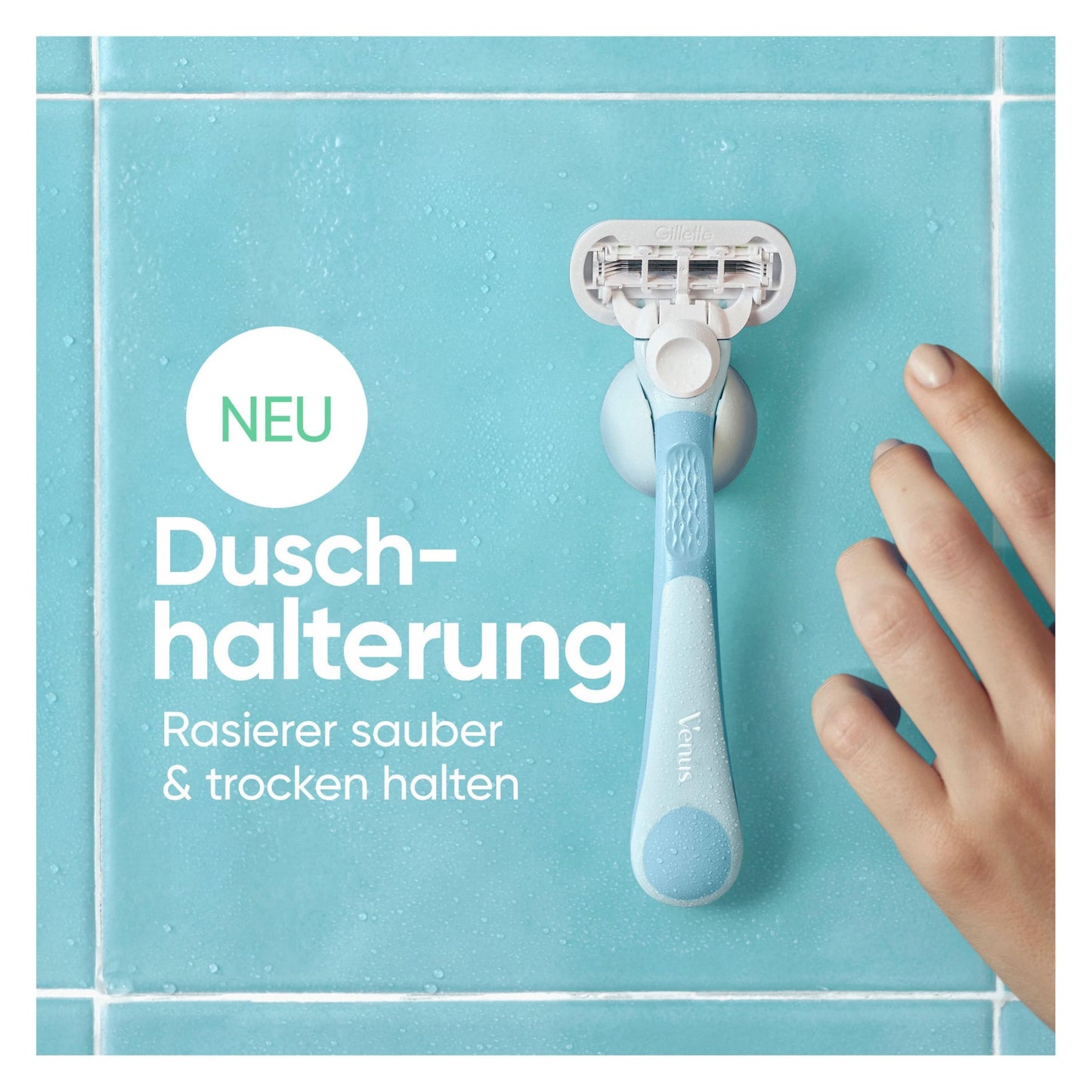 Gillette Venus Extra Smooth Damenrasierer, 1 Ersatzklingen, Wiederverwendbares, ergonomisches Handstück und Duschhalterung