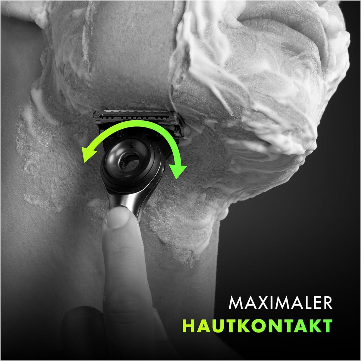 Gillette Labs Nassrasierer Herren, Rasierer mit Reinigungs-Element + Reise-Etui zur Aufbewahrung für unterwegs + 5 Rasierklingen, Geschenk für Männer, Premium-Magnetdock, 1 stück (1er Pack)