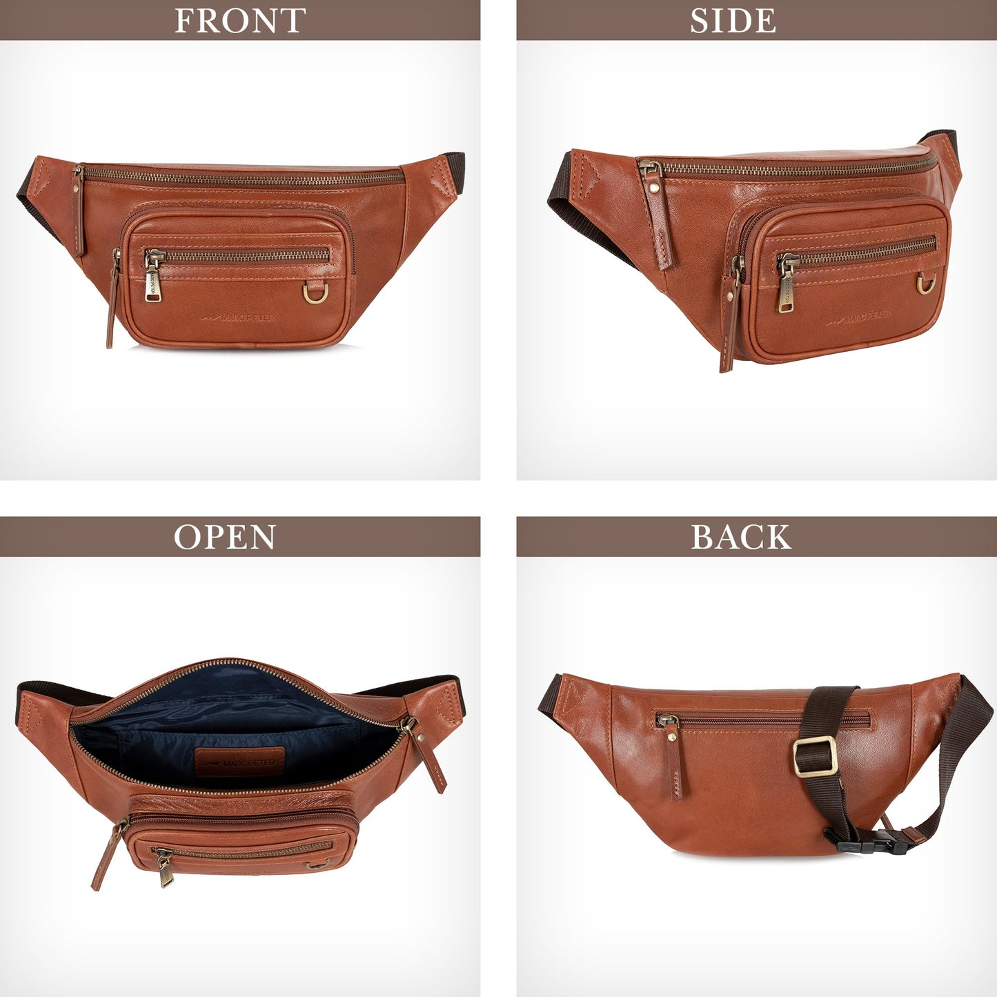 Marc Peter® Varadero Leather Waist Bag
