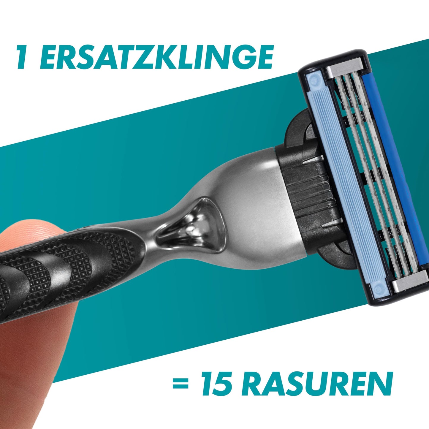 Gillette Mach3 Rasierklingen für Rasierer, 25 Ersatzklingen für Nassrasierer Herren mit 3-fach Klinge