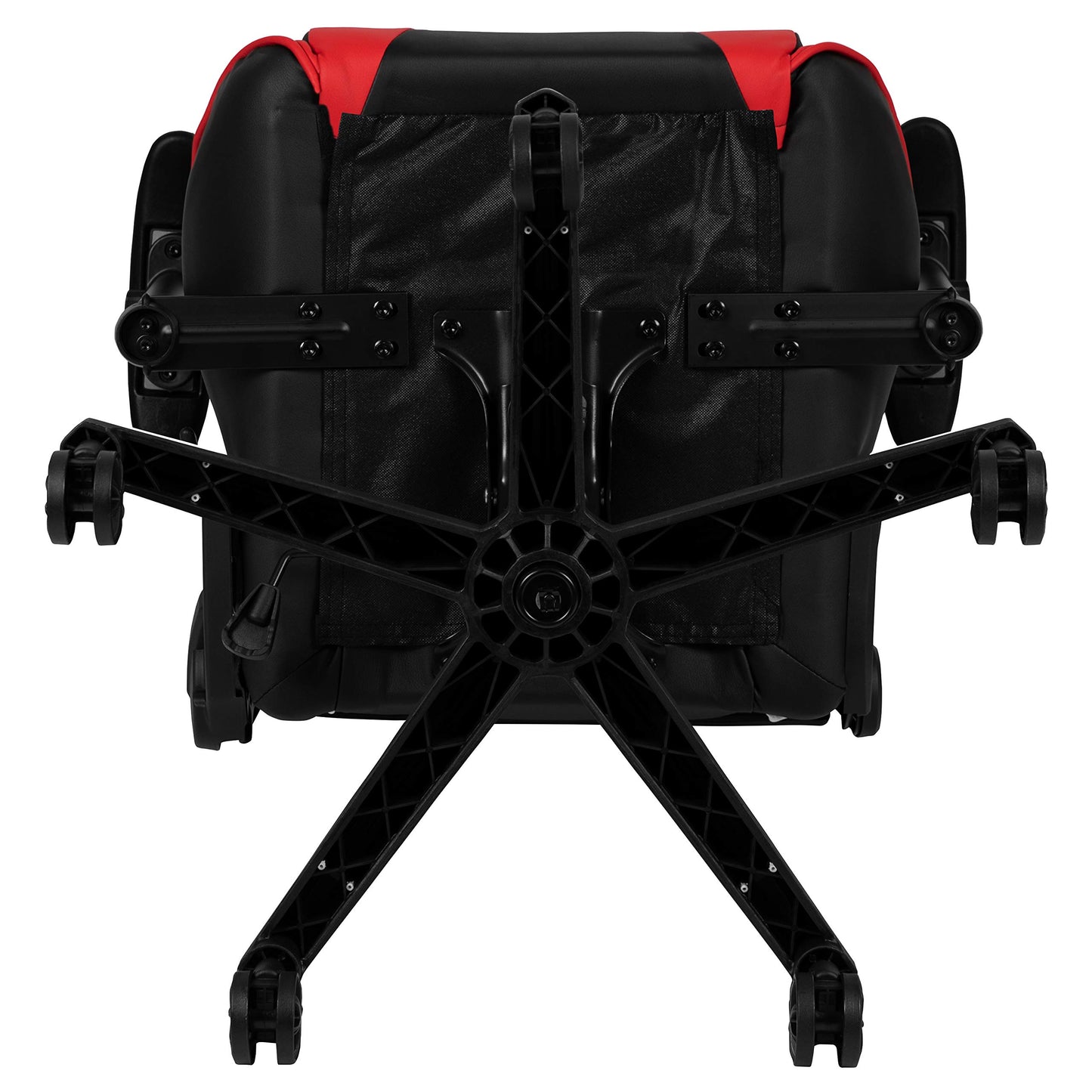 Flash Furniture X30 Gaming-Stuhl, ergonomischer Bürostuhl für PC- und Gaming-Setups, verstellbarer Rennsport-Stuhl mit vollständig verstellbarer Rückenunterstützung, schwarz mit weißer Verzierung