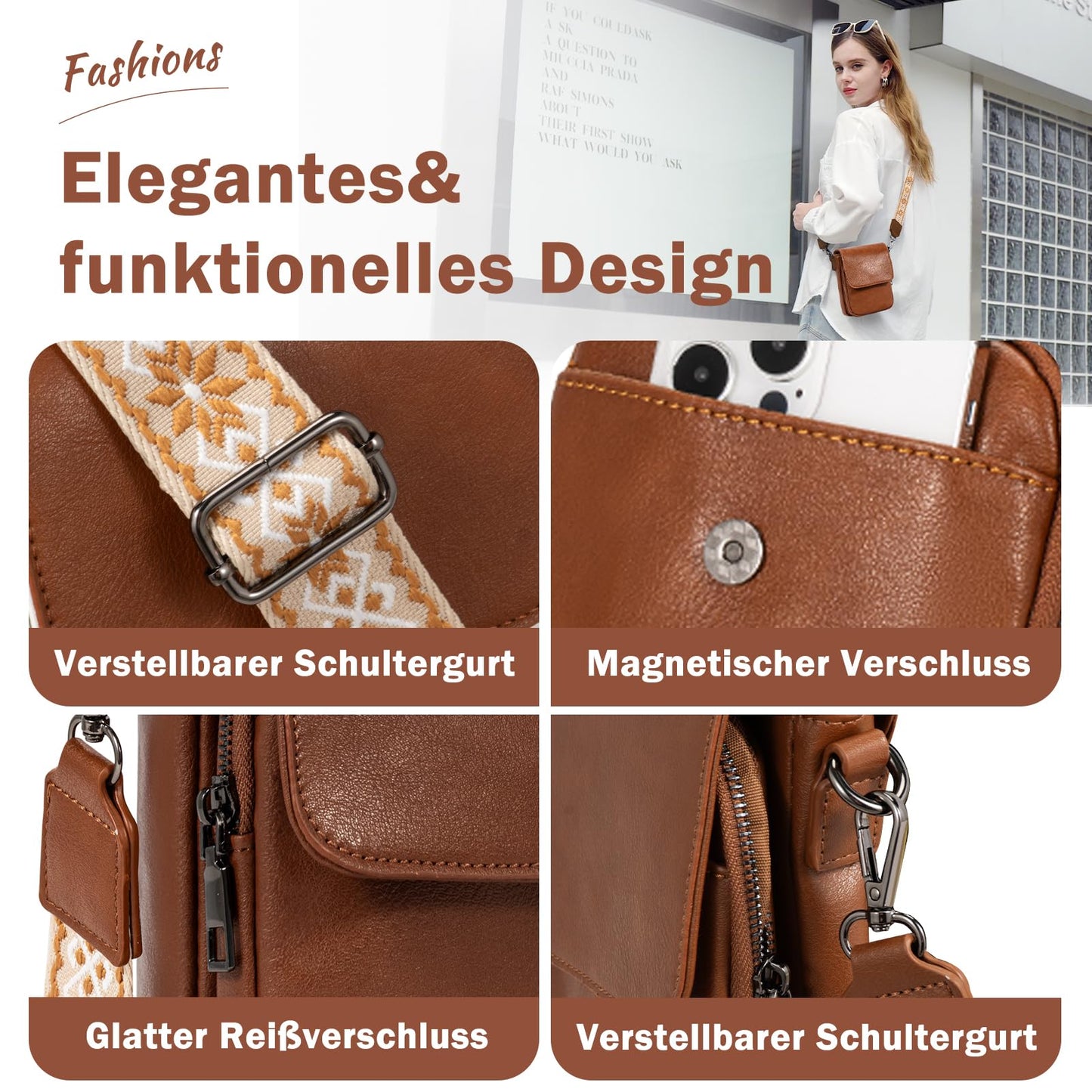Mini Crossbody Phone Bag for Women