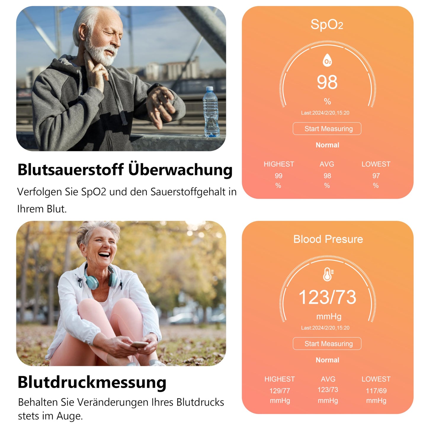 Narcid Smartwatch Damen Herren,2`Zoll mit Telefonfunktion/Sprachassistent/Message Reminder,Fitnessuhr Puls-Schlaf-Monitor,Schrittzähler Sportuhr für iOS/Android(2 Armbänder)