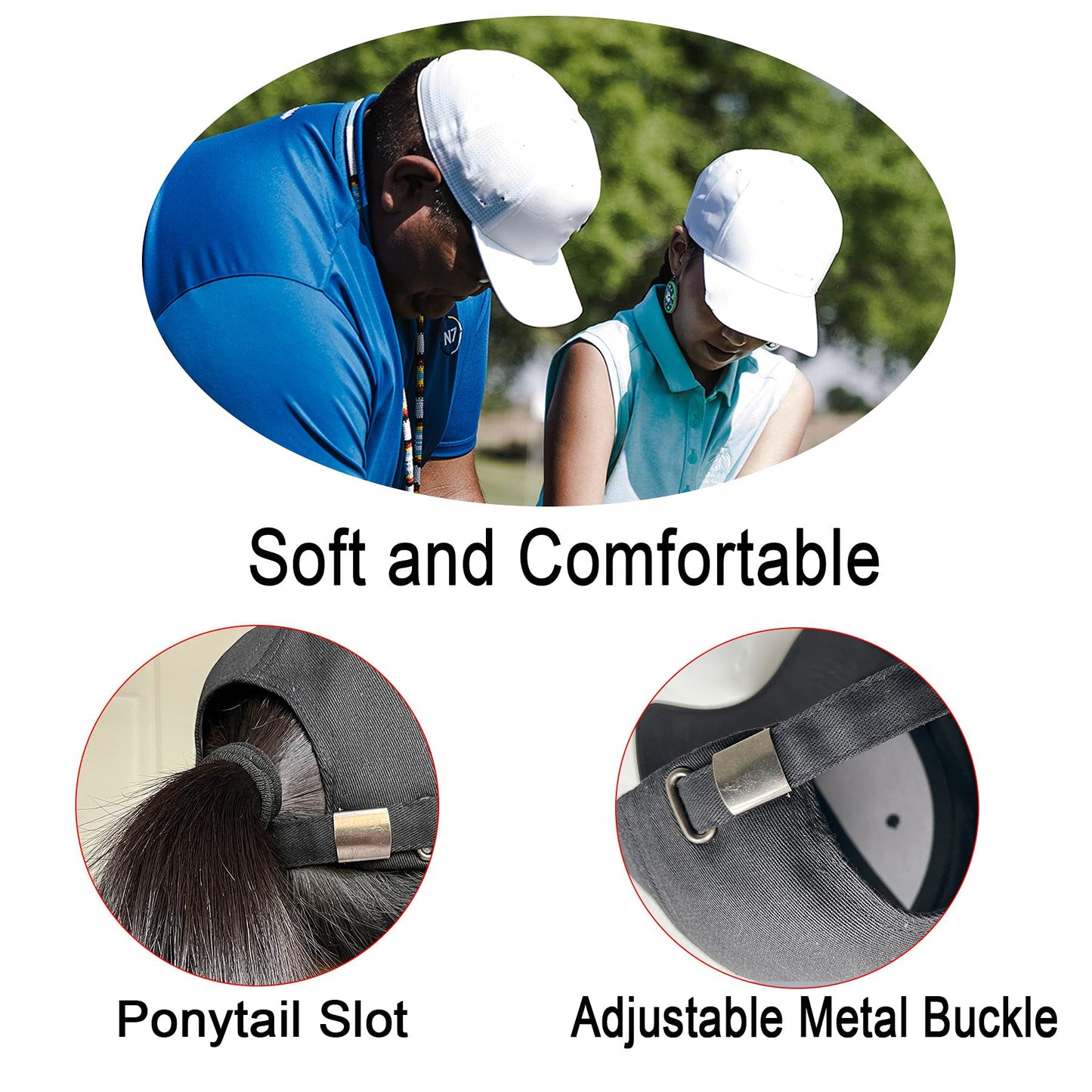 PFFY 2 Packs Baseball Cap Golf Dad Hat for Men and Women