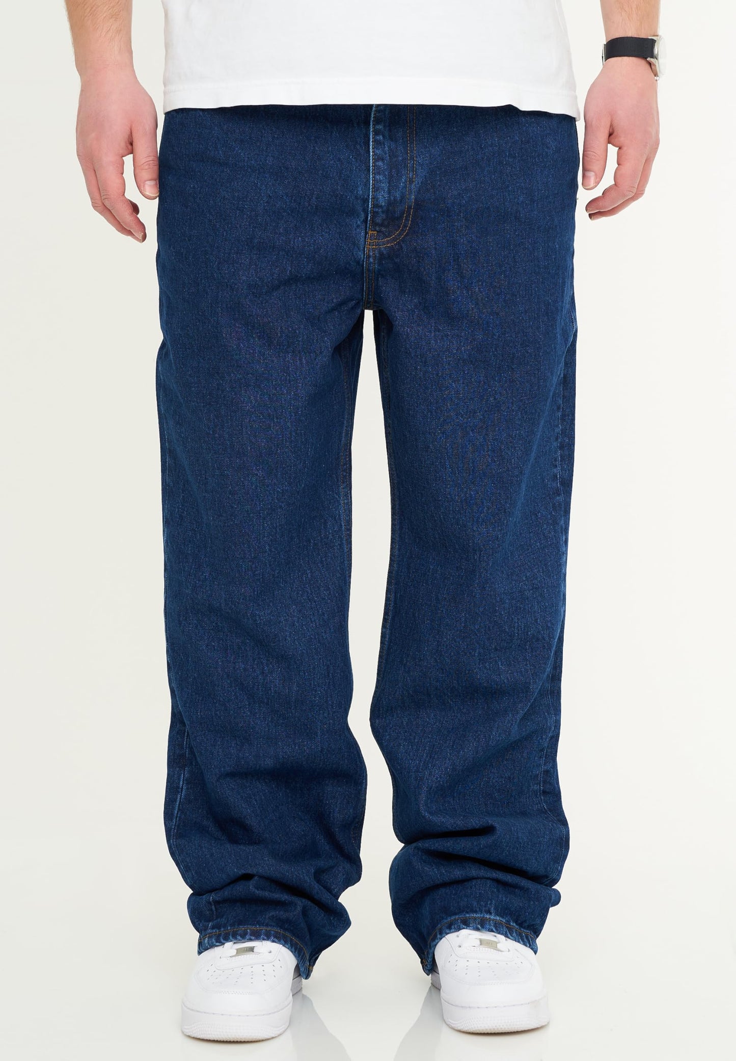 BEHYPE Men’s Loose-Fit Jeans – 100% Cotton Denim Baggy Pants