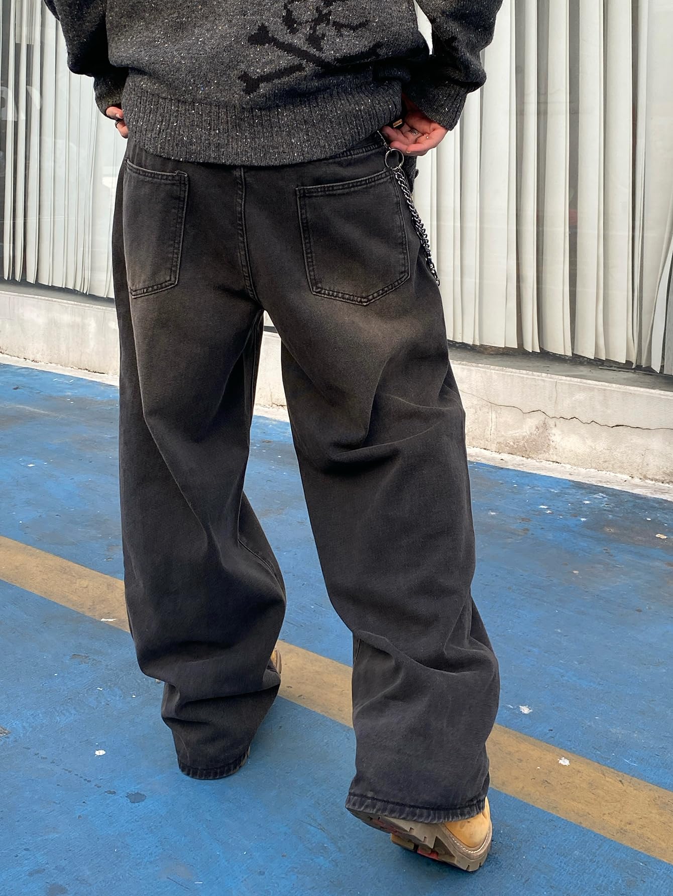 Zewool Men’s Baggy Hip Hop Jeans