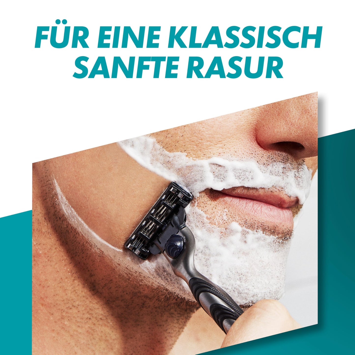 Gillette Mach3 Rasierklingen für Rasierer, 25 Ersatzklingen für Nassrasierer Herren mit 3-fach Klinge