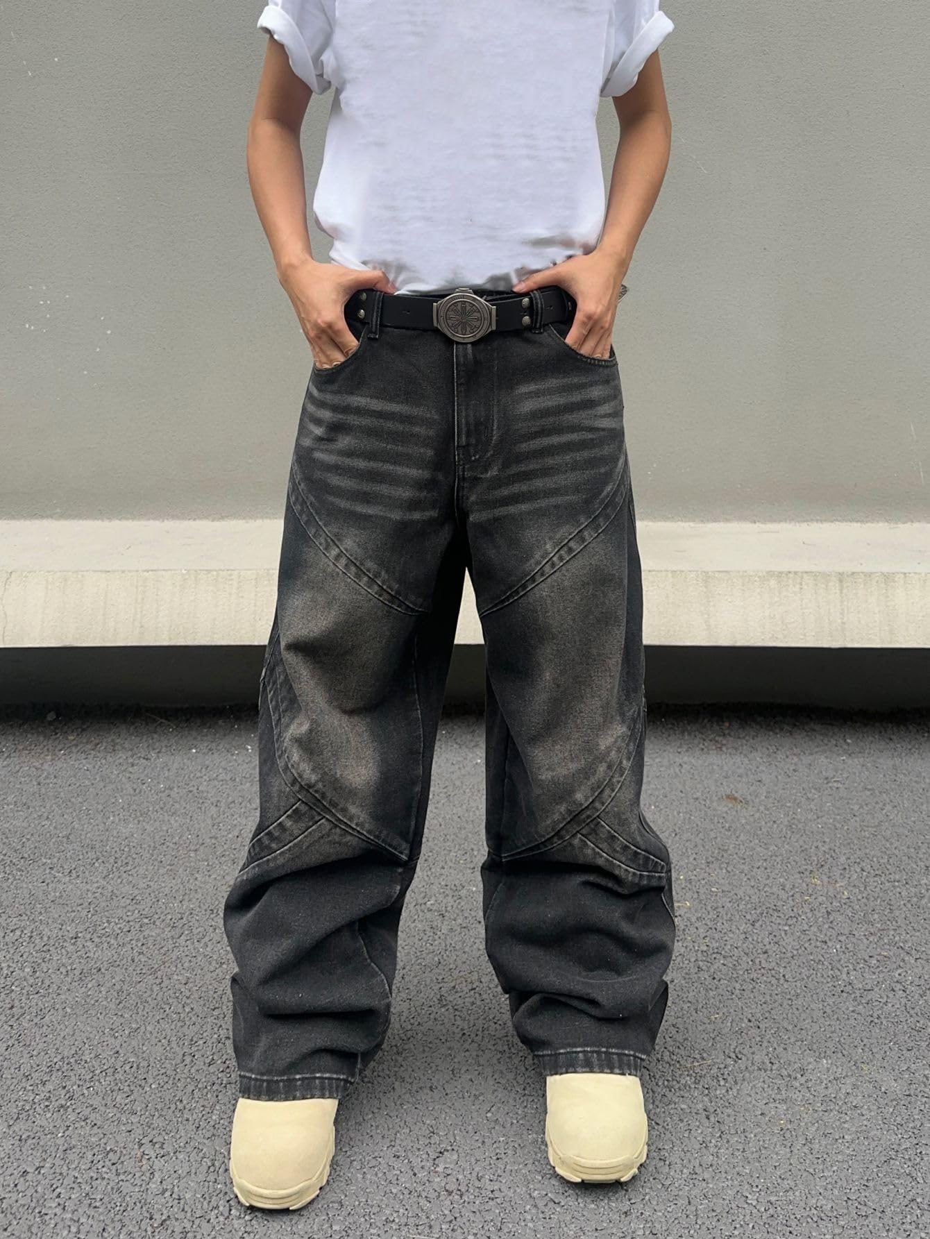 Zewool Men’s Distressed Baggy Jeans