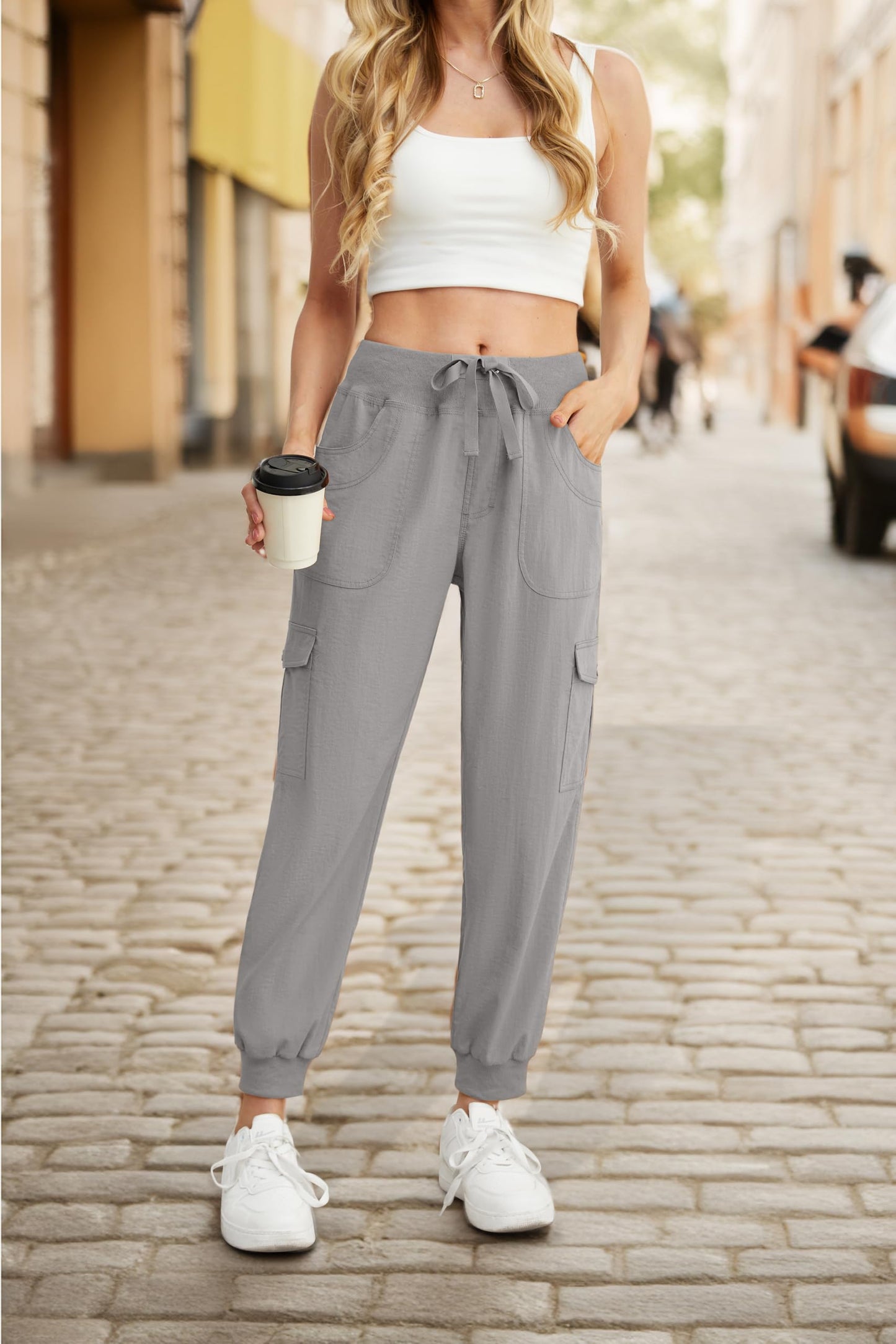 GRECERELLE Women’s Jogging Cargo Pants