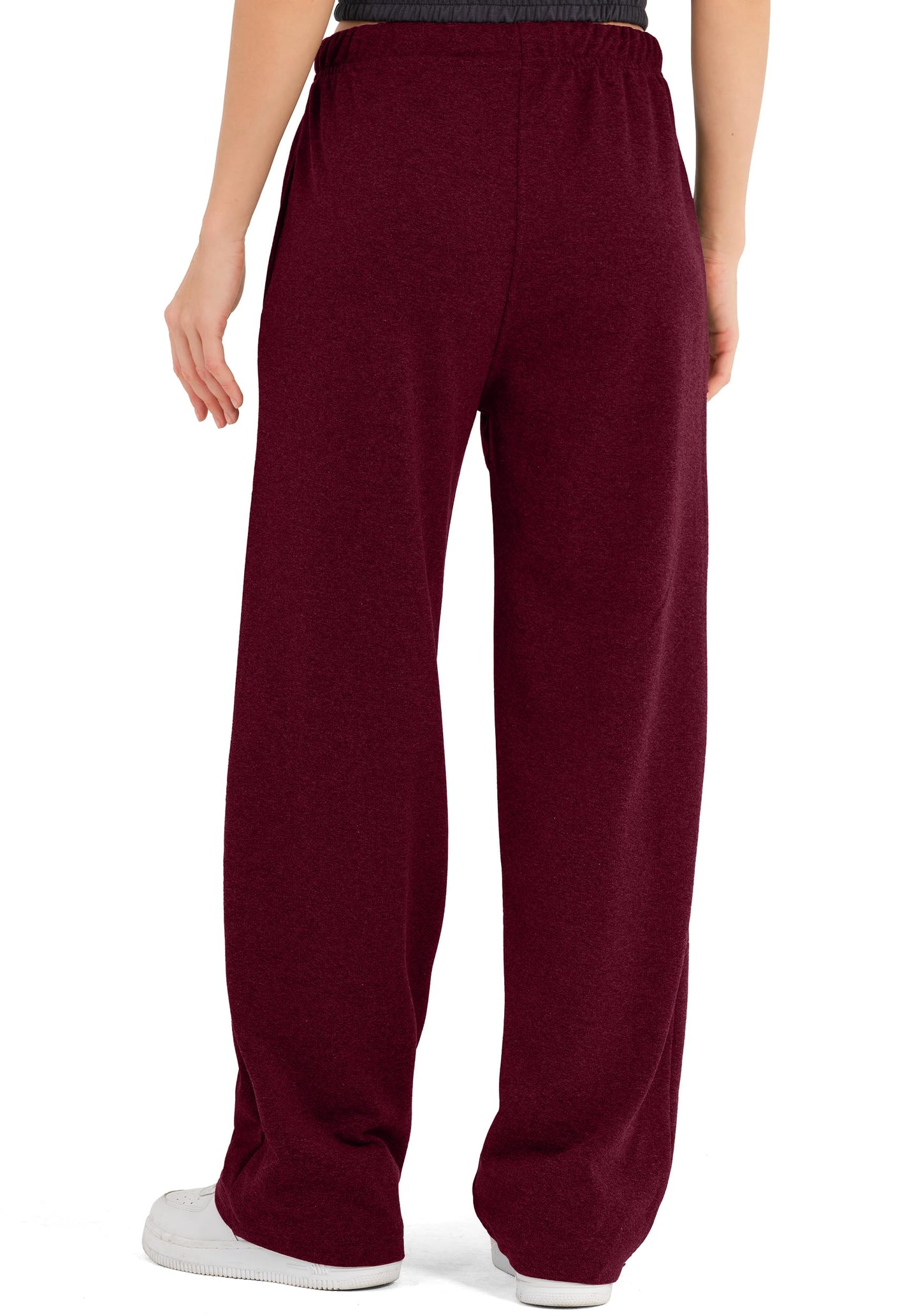 ROSS CAMP Women’s Jogging Pants – Wide Leg High Waist Cotton Sweatpants