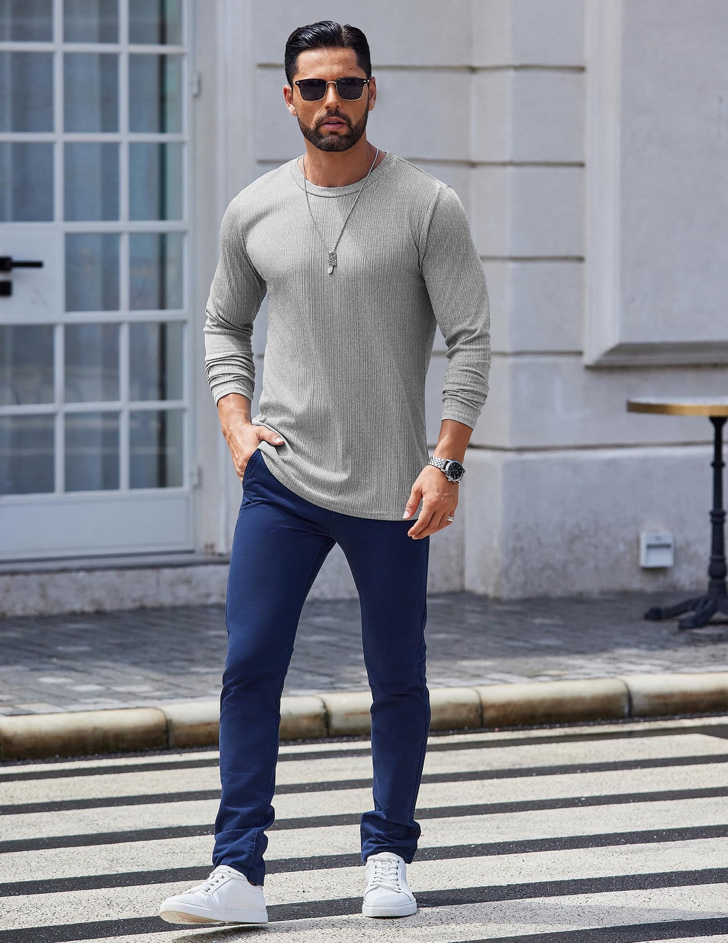 COOFANDY Men’s Long Sleeve T-Shirt