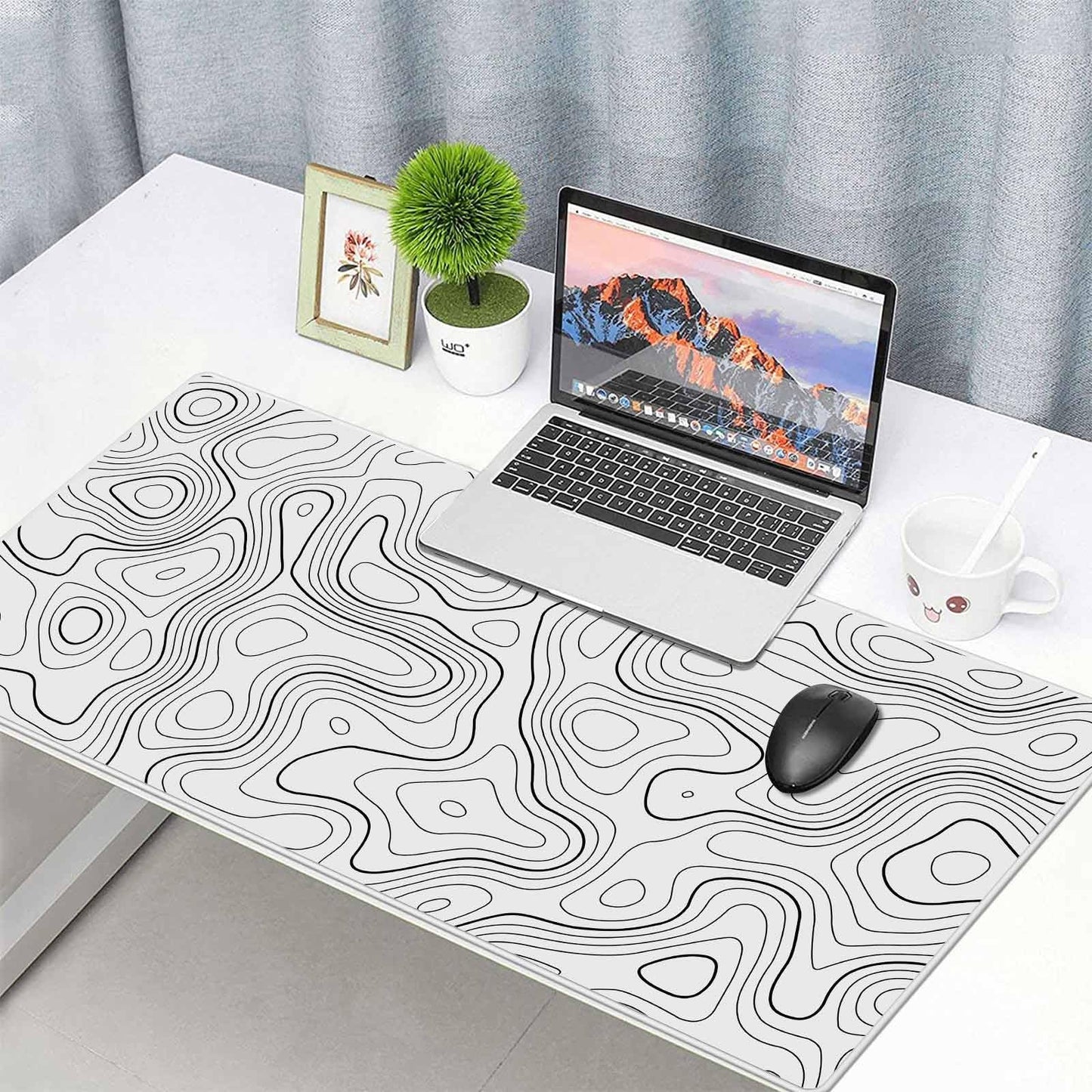 Anpollo Gaming Mouse Mat XXL 900 x 400 x 3 mm Non-Slip Desk Mat Table Mat Multifunctional Office Mouse Mat, Type 1