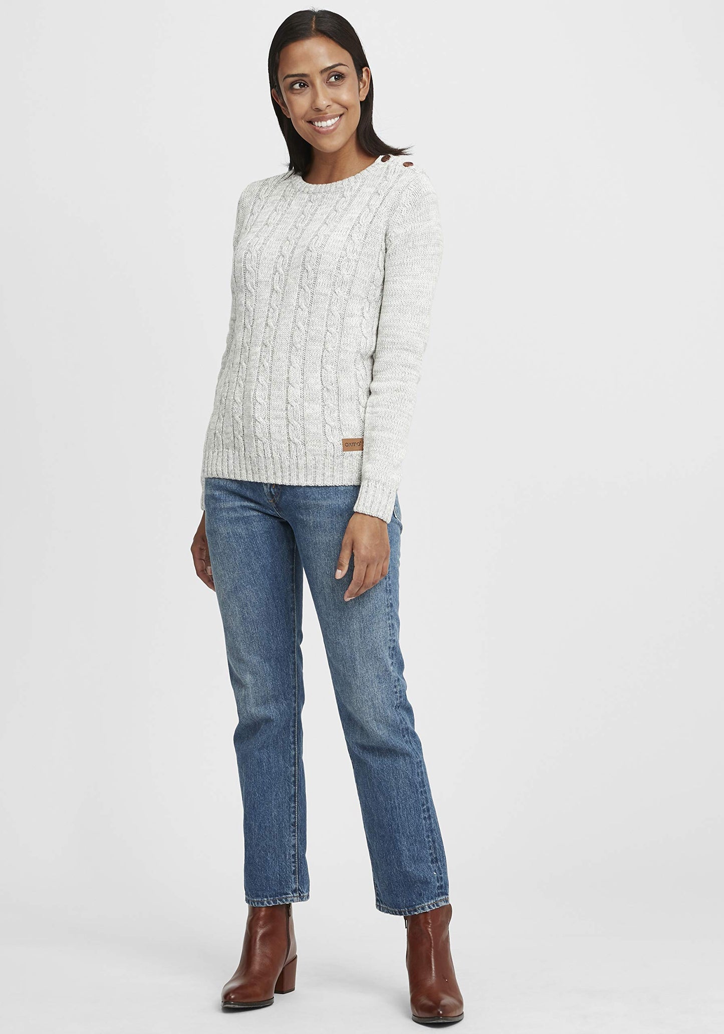 OXMO OXPhia Women’s Cable Knit Cotton Sweater