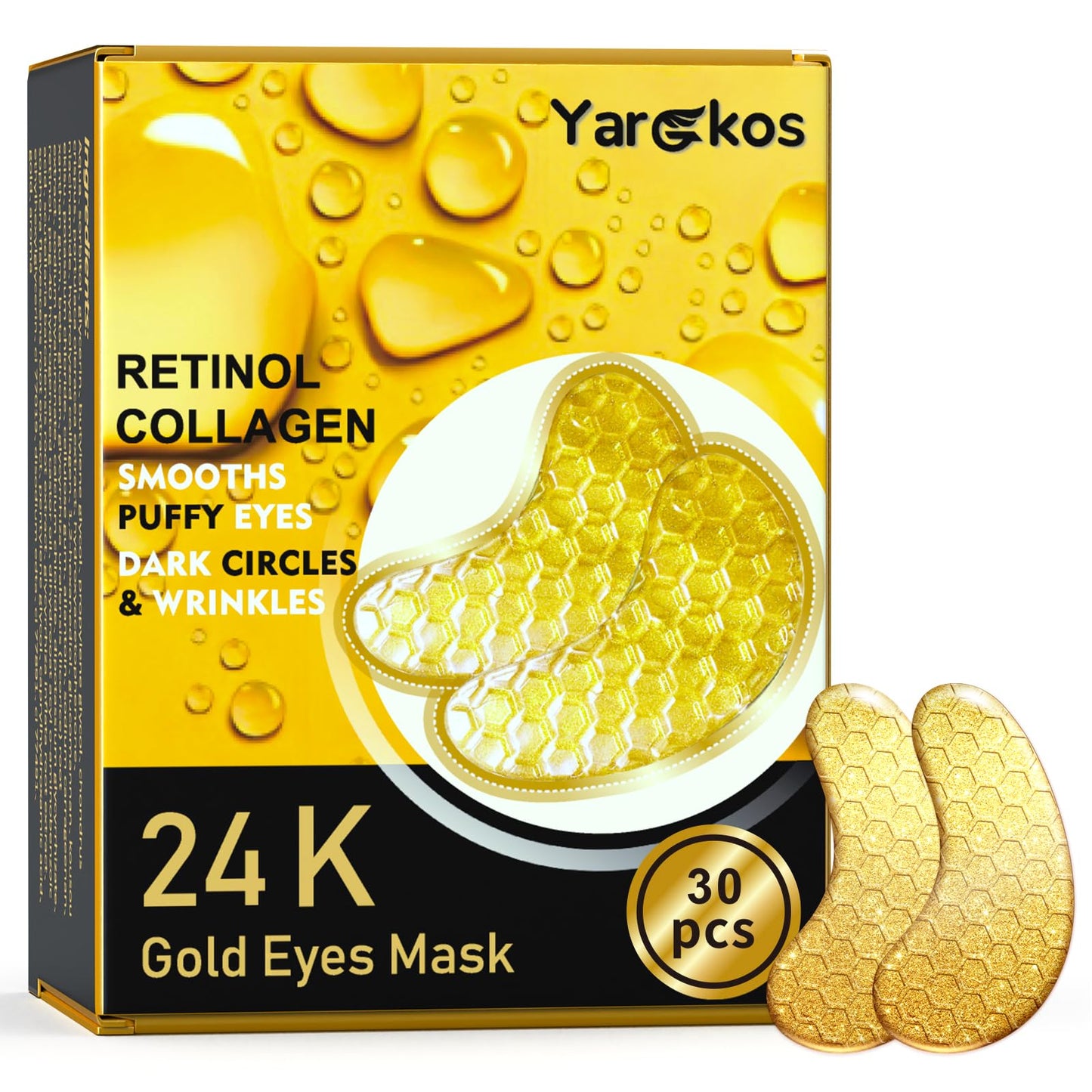 24K Gold Eye Patches – Anti-Aging & Hydrating Eye Mask