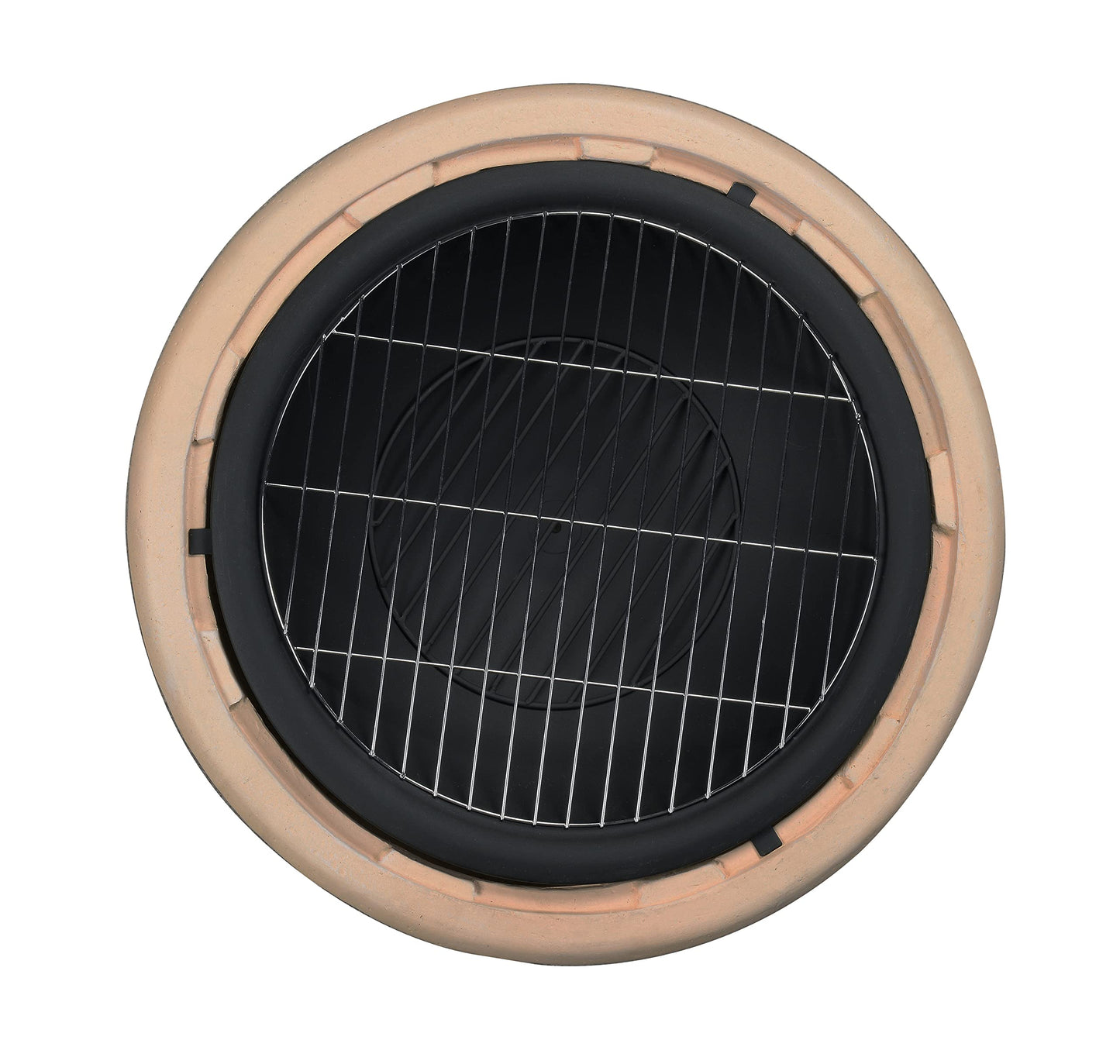 Peaktop - Feuerstelle für Brennholz für den Außenbereich, 68 cm, rund, komplexes Design