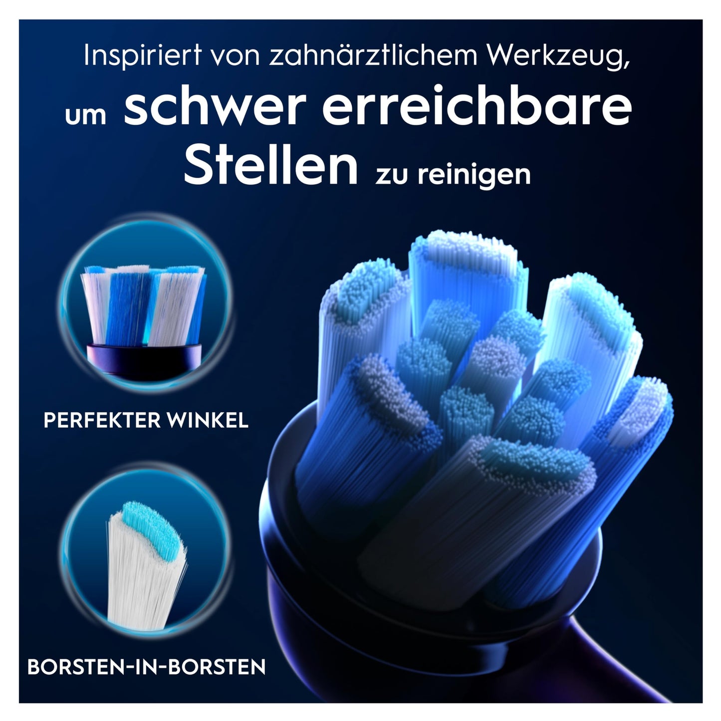 Oral-B iO Ultimative Reinigung Aufsteckbürsten für elektrische Zahnbürste, 10 Stück, ultimative Zahnreinigung, Zahnbürstenaufsatz für Oral-B Zahnbürsten, briefkastenfähige Verpackung, schwarz