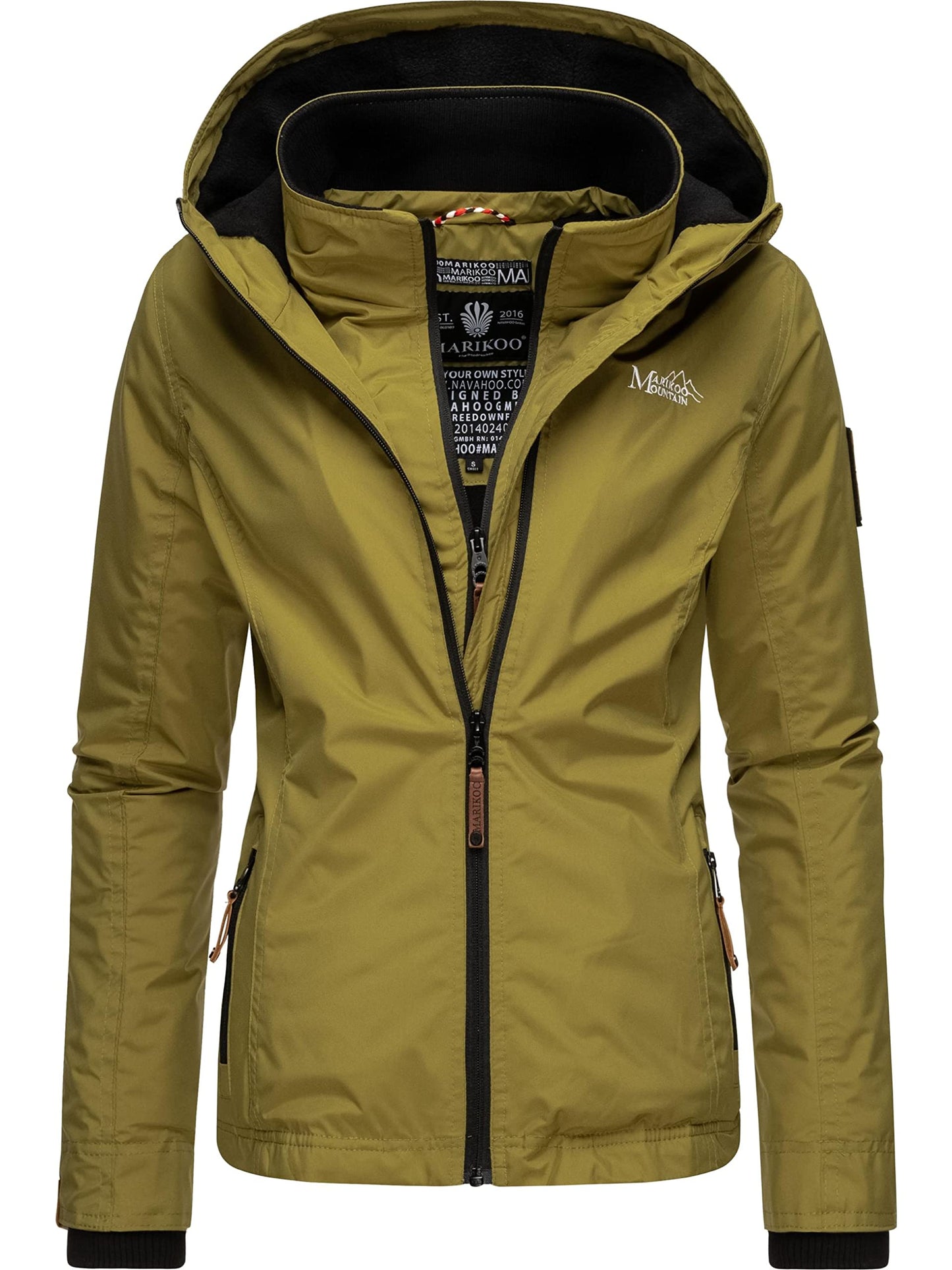 MARIKOO Women’s Fleece-Lined Windbreaker – Lightweight Outdoor Jacket
