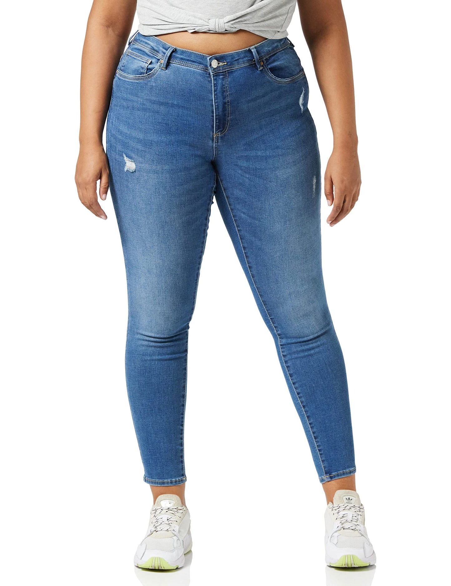 ONLY Women’s ONLWAUW Mid-Rise Skinny Fit Jeans