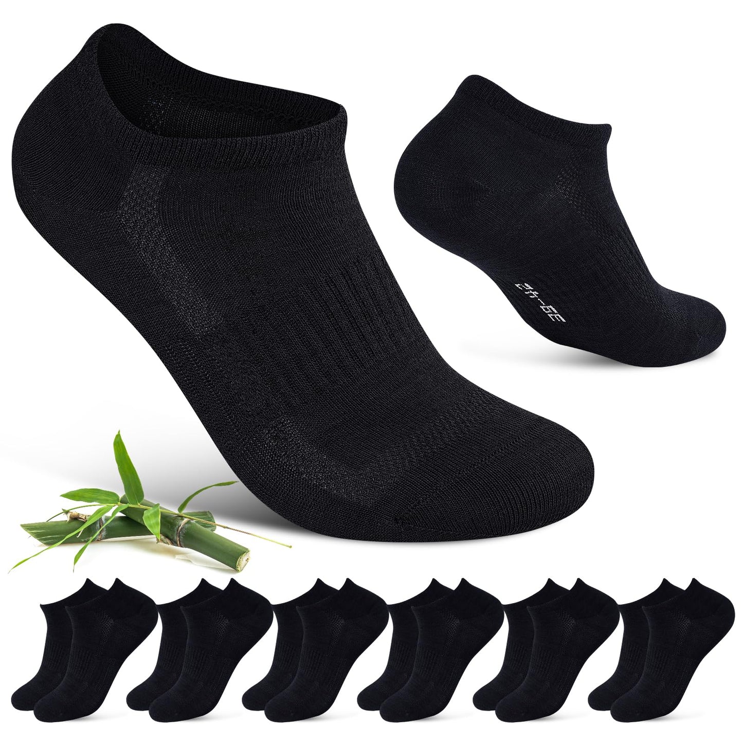 Bamboo Sneaker Socks for Women – 6 Pairs