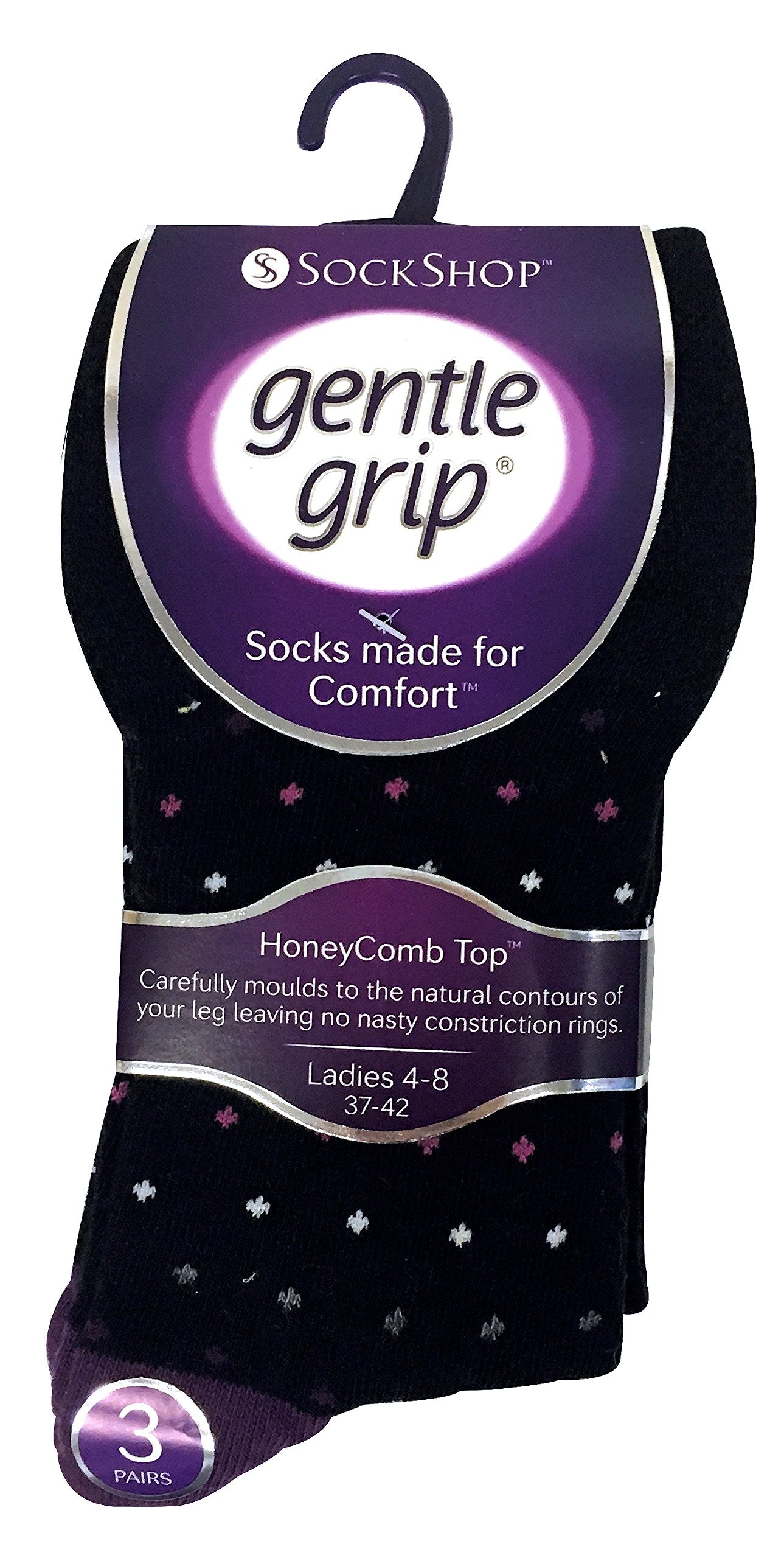 6 Pairs Women's Elastic Socks – Soft Cotton Stripe Crew Socks