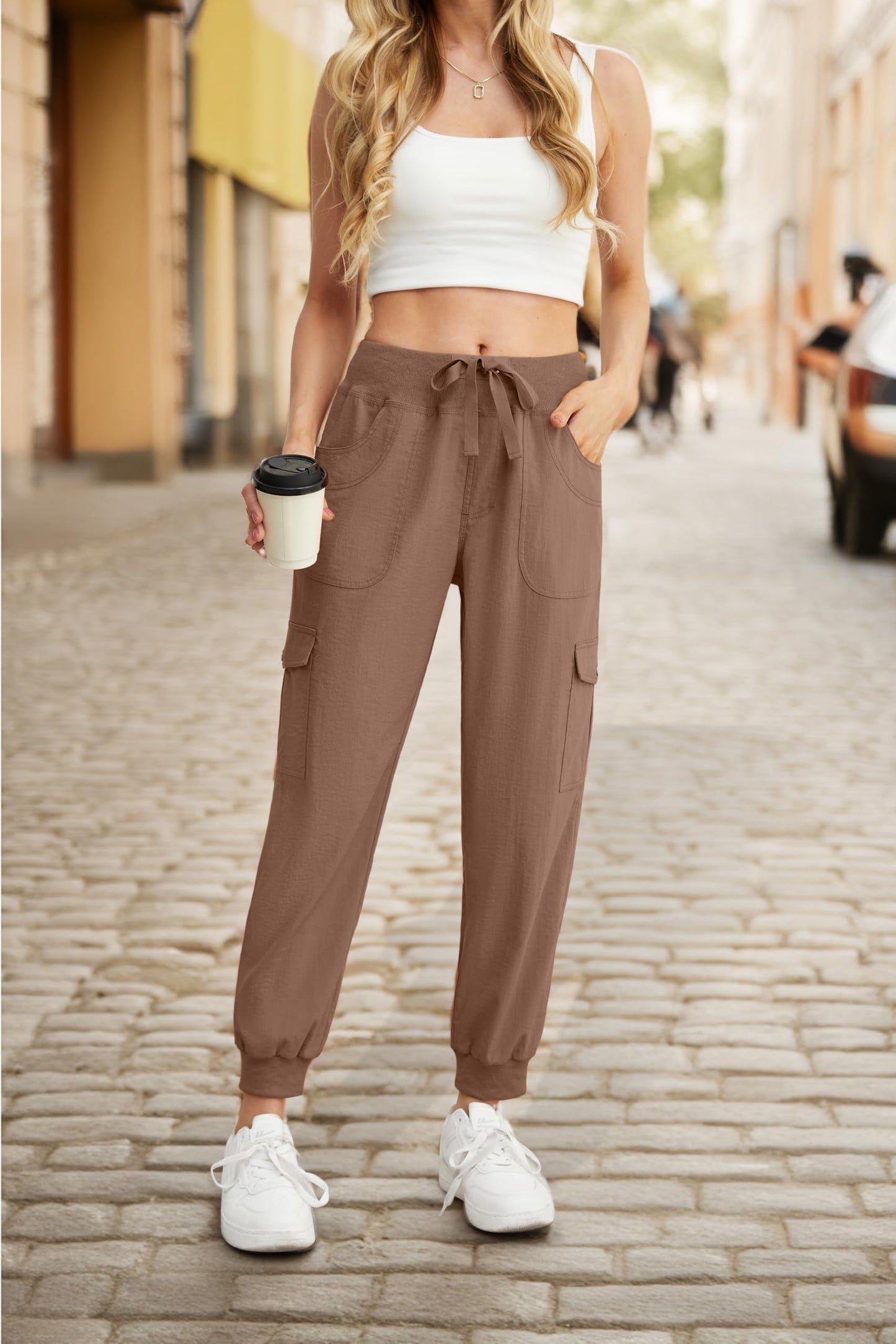 GRECERELLE Women’s Jogging Cargo Pants