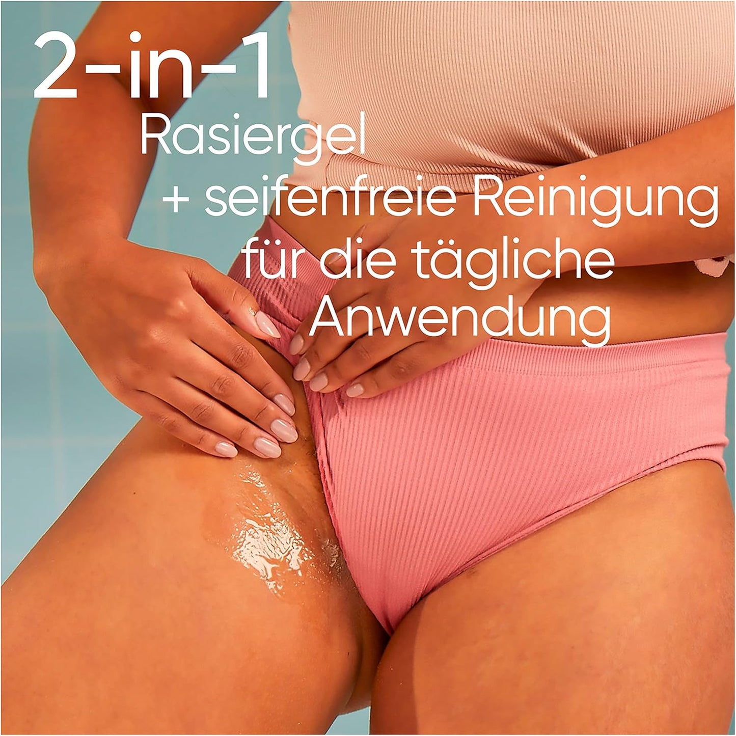 Gillette Venus Gillette Satin Care Intimpflege Damen Rasiergel und Reinigungsgel (190 ml) 2-in-1 für den Intimbereich