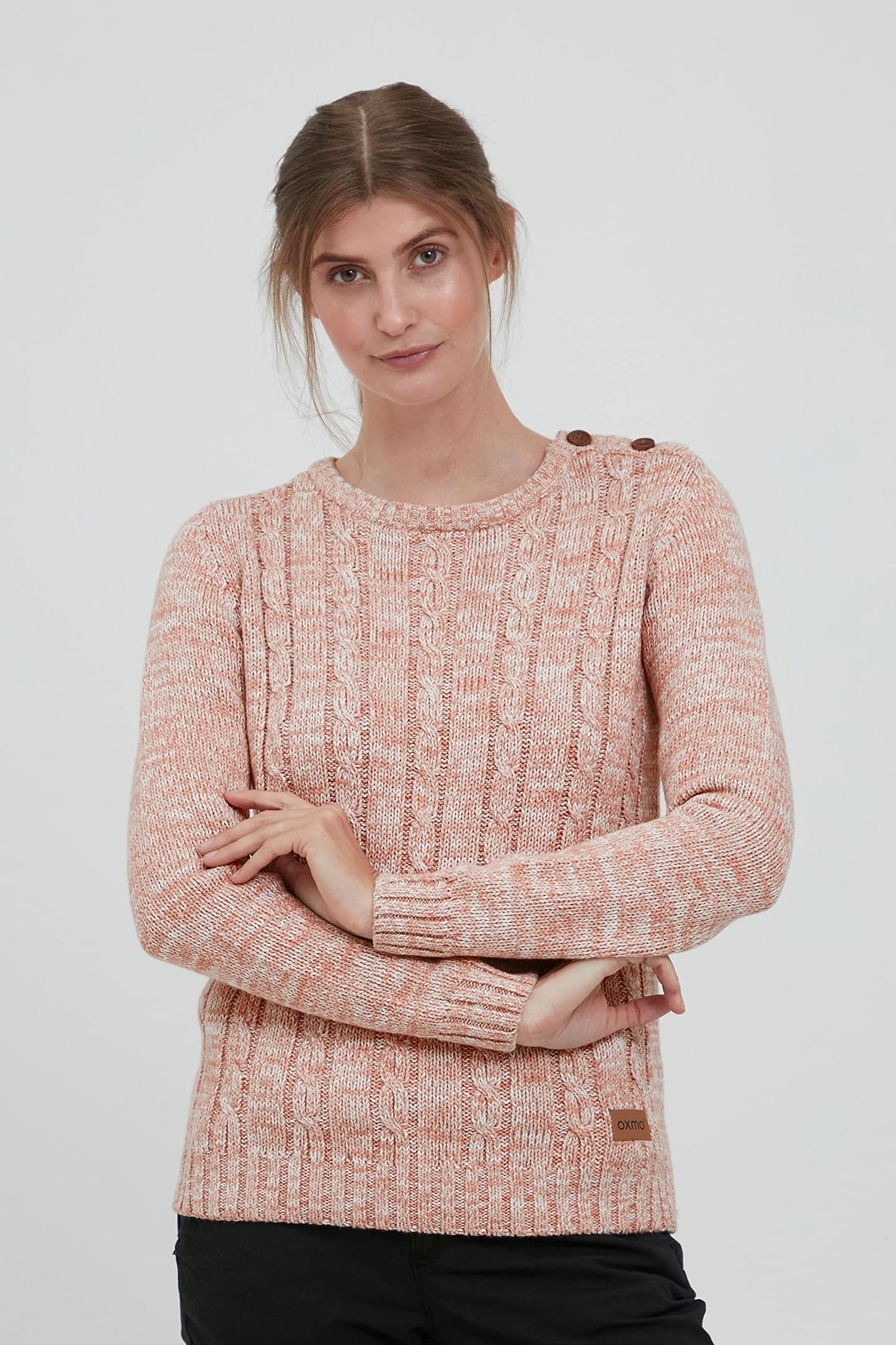 OXMO OXPhia Women’s Cable Knit Cotton Sweater