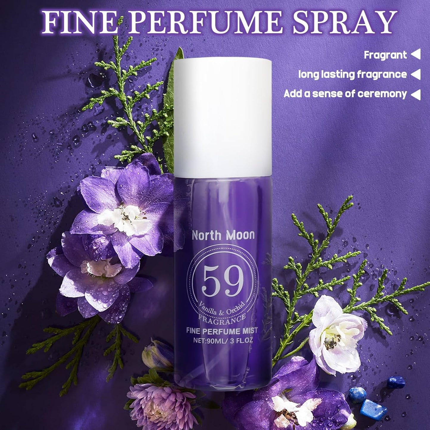2 Stück Parfüm Bodyspray Damen 90ml Damendüfte Langanhaltendes Körper Und Haar Fruchtiges Fragrances Damenparfum Körperspray Befeuchtet die Haut Geschenke Für Verliebte, Frauen, Männer, Mütter
