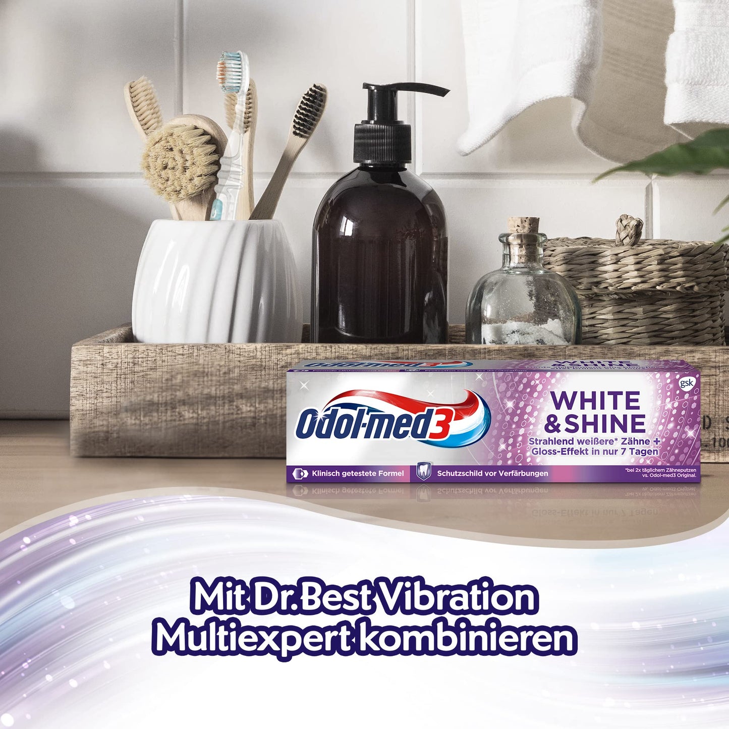 Odol-med 3 Zahnpasta White & Shine, Whitening/Zähne aufhellen, 75ml