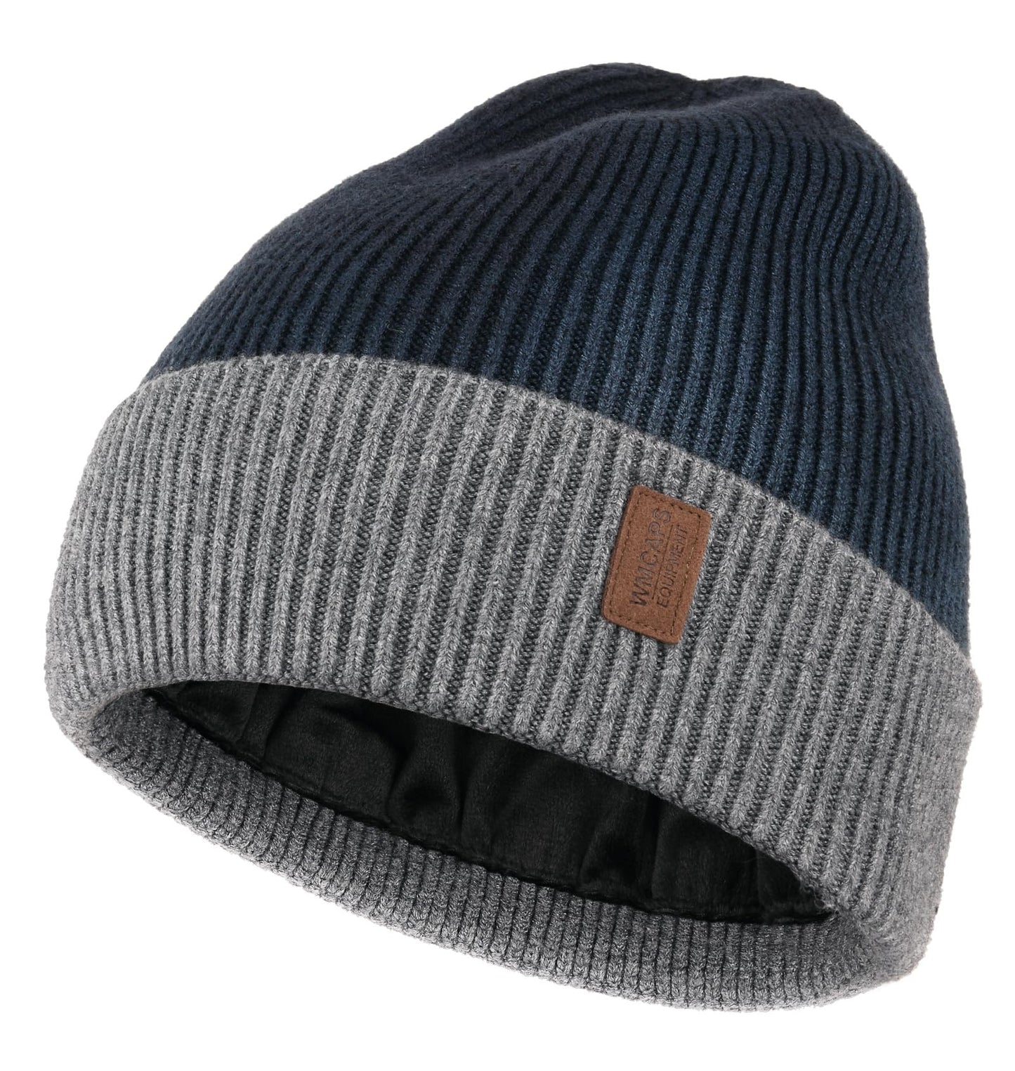 Wmcaps Beanie Mütze, Herren Winter Warme Unisex Wintermütze Strickmütze Dehnbare Weiche Wollmütze mit Bündchen und Dickem Warmem Futter Geschenk für Freundin männer Frauen