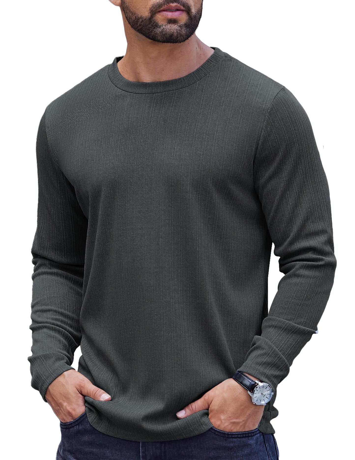 COOFANDY Men’s Long Sleeve T-Shirt